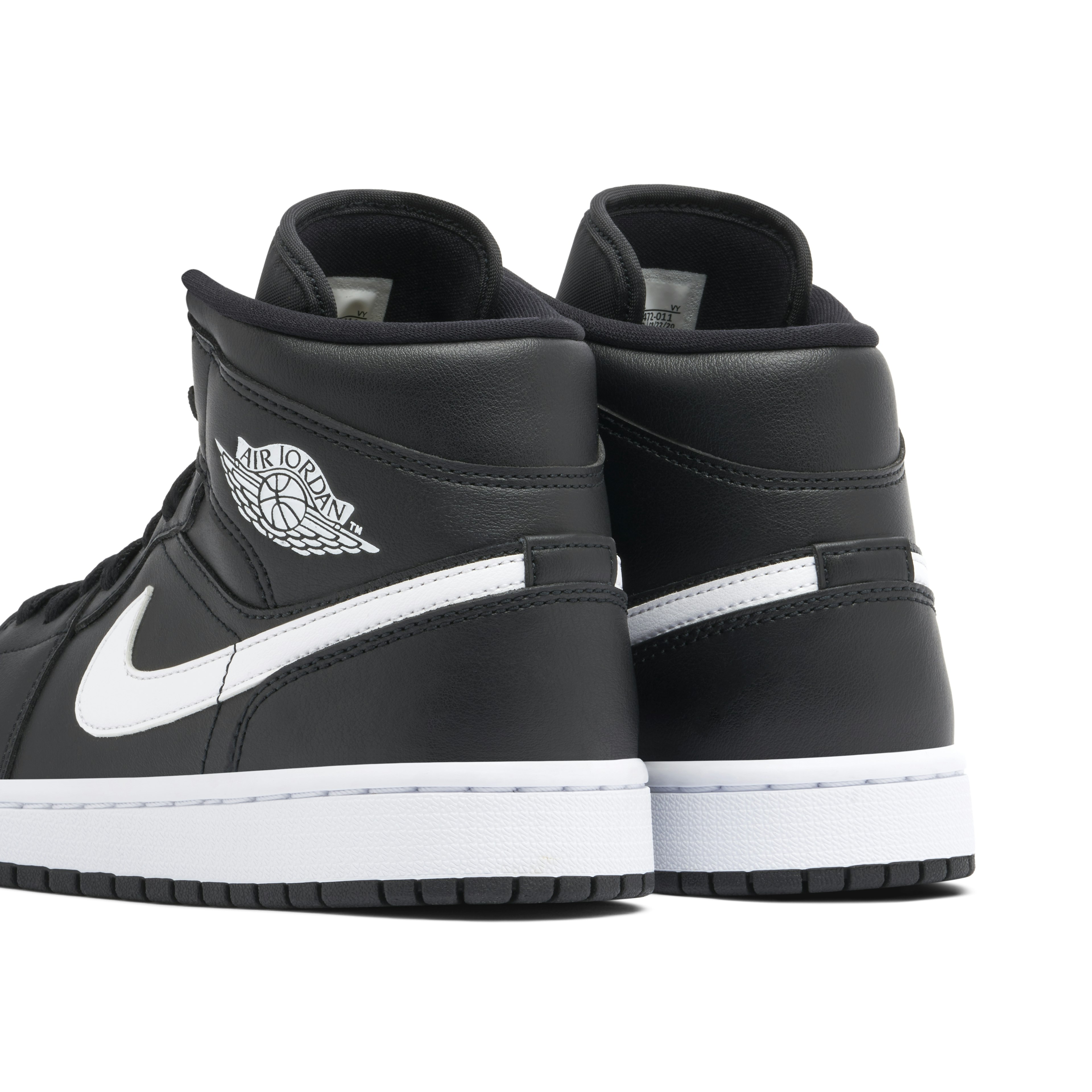 Jordan 1 Mid Black White Womens