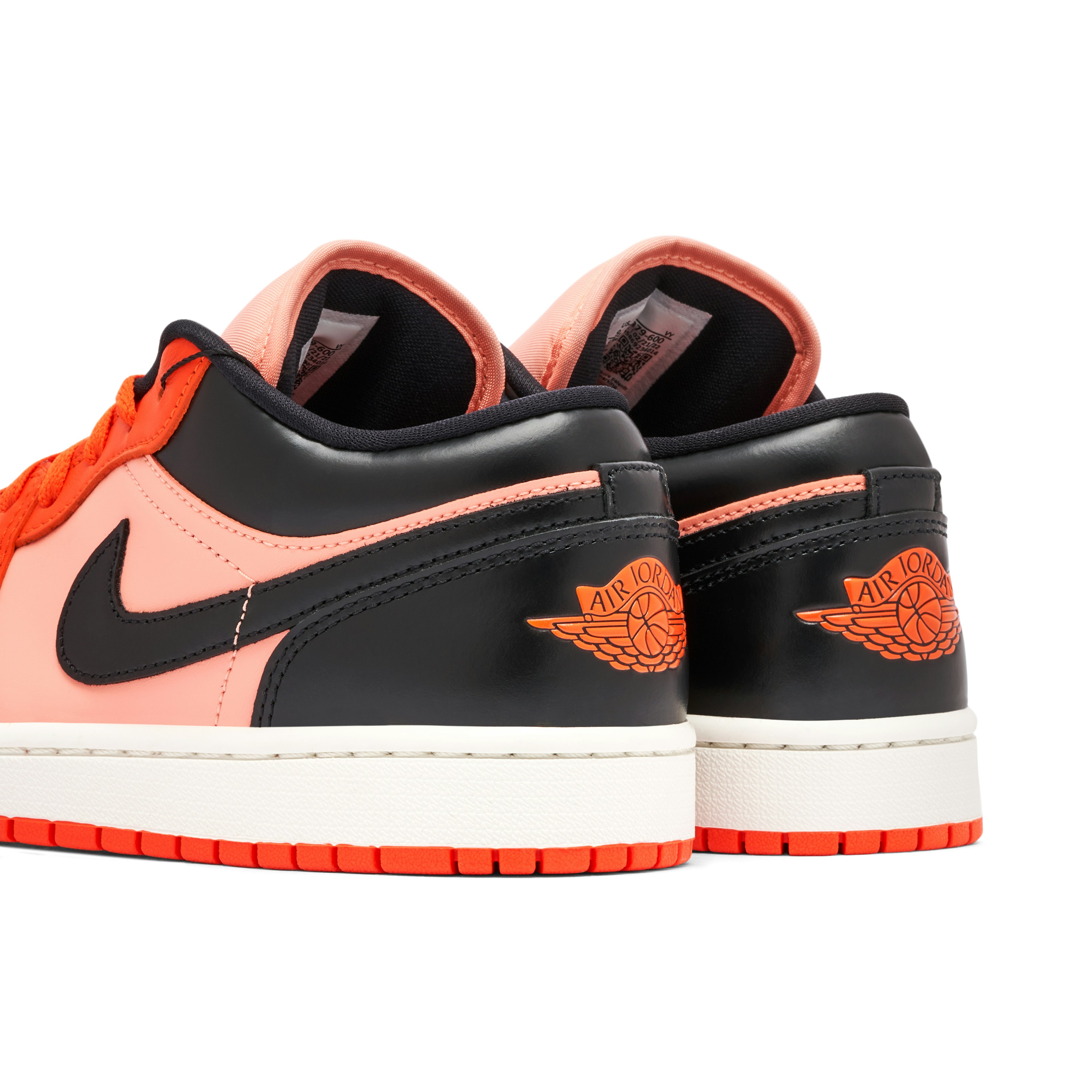 Air Jordan 1 Low Orange Black Femme