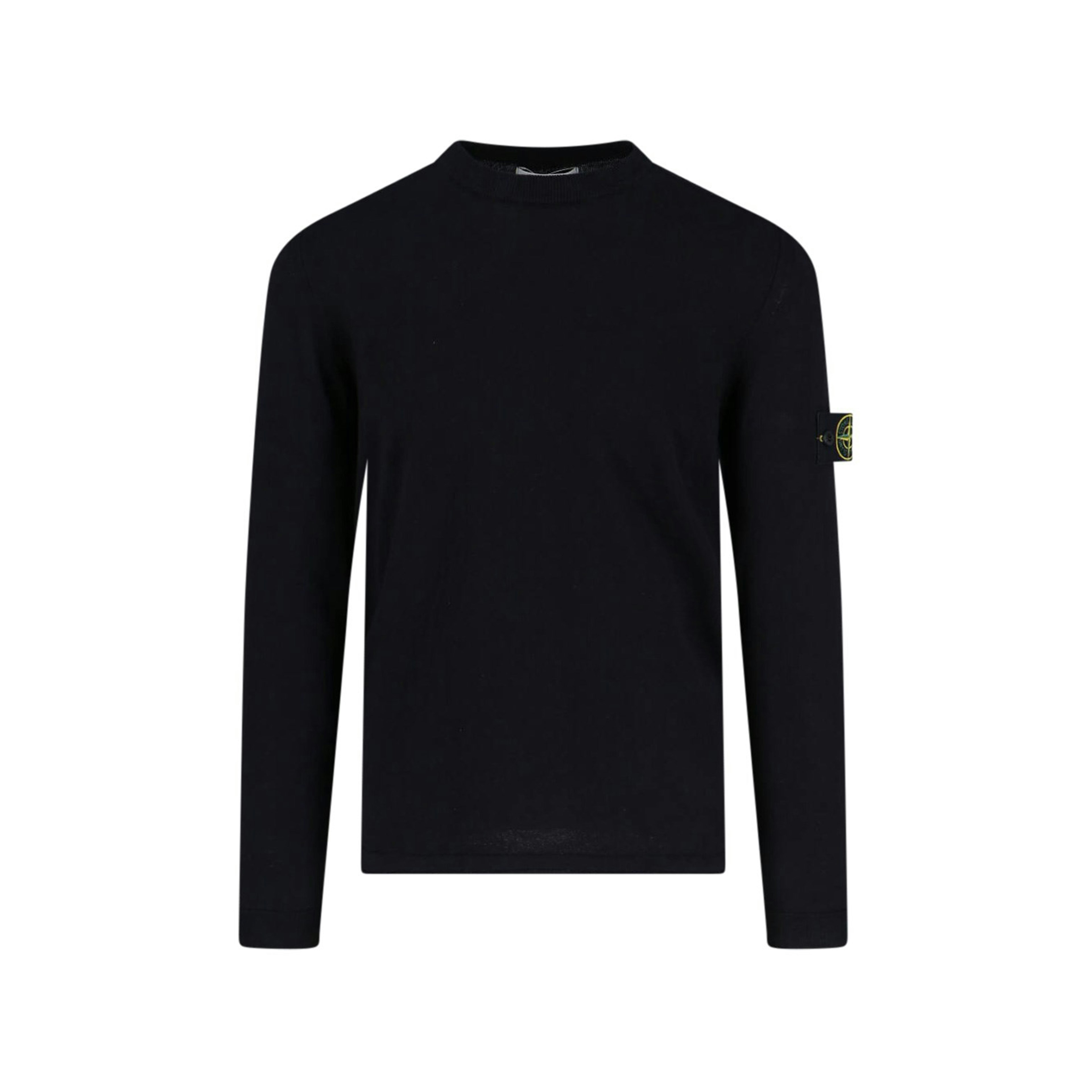 Stone Island Logo Crew Neck Sweater Navy