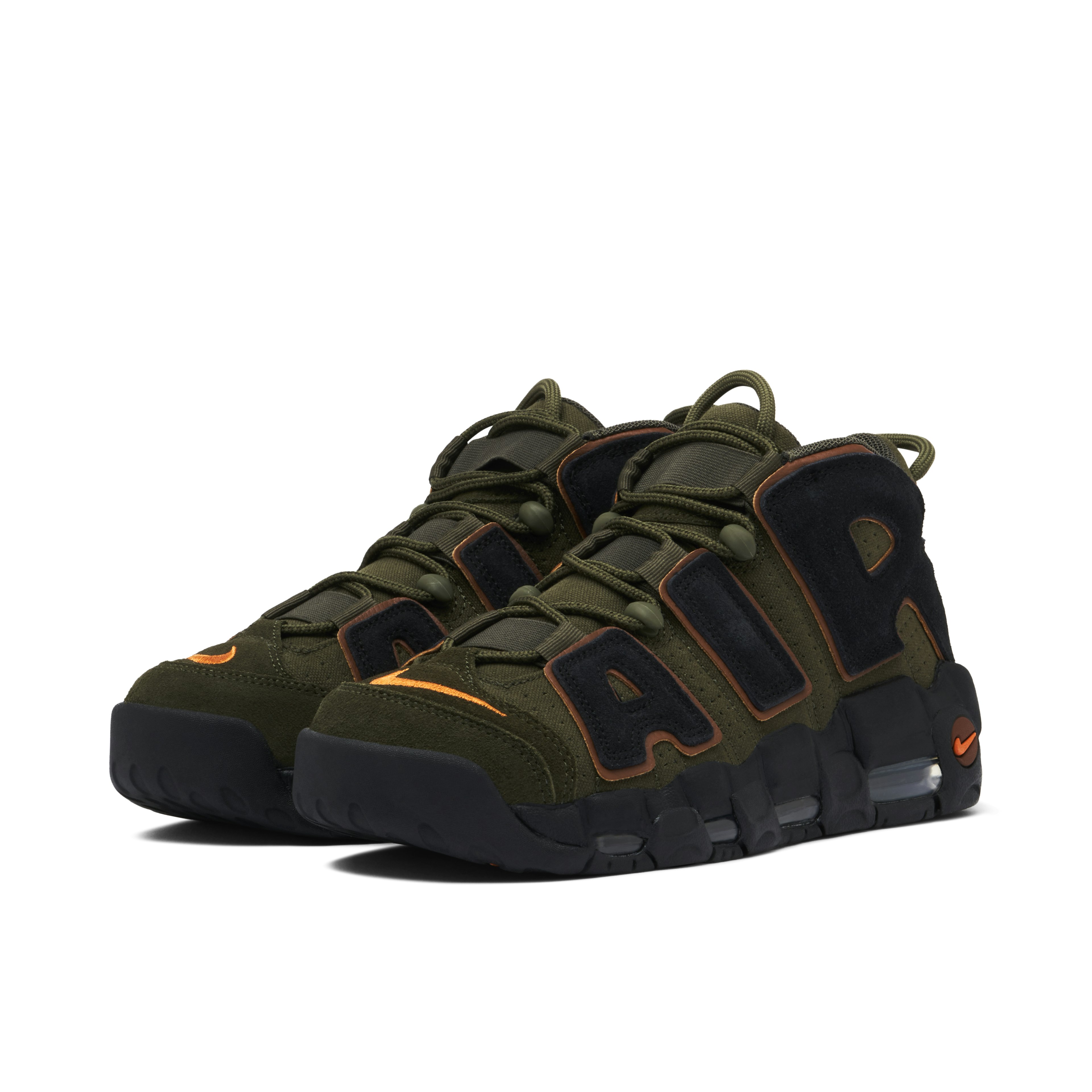 Nike Air More Uptempo 96 Cargo Khaki & Black