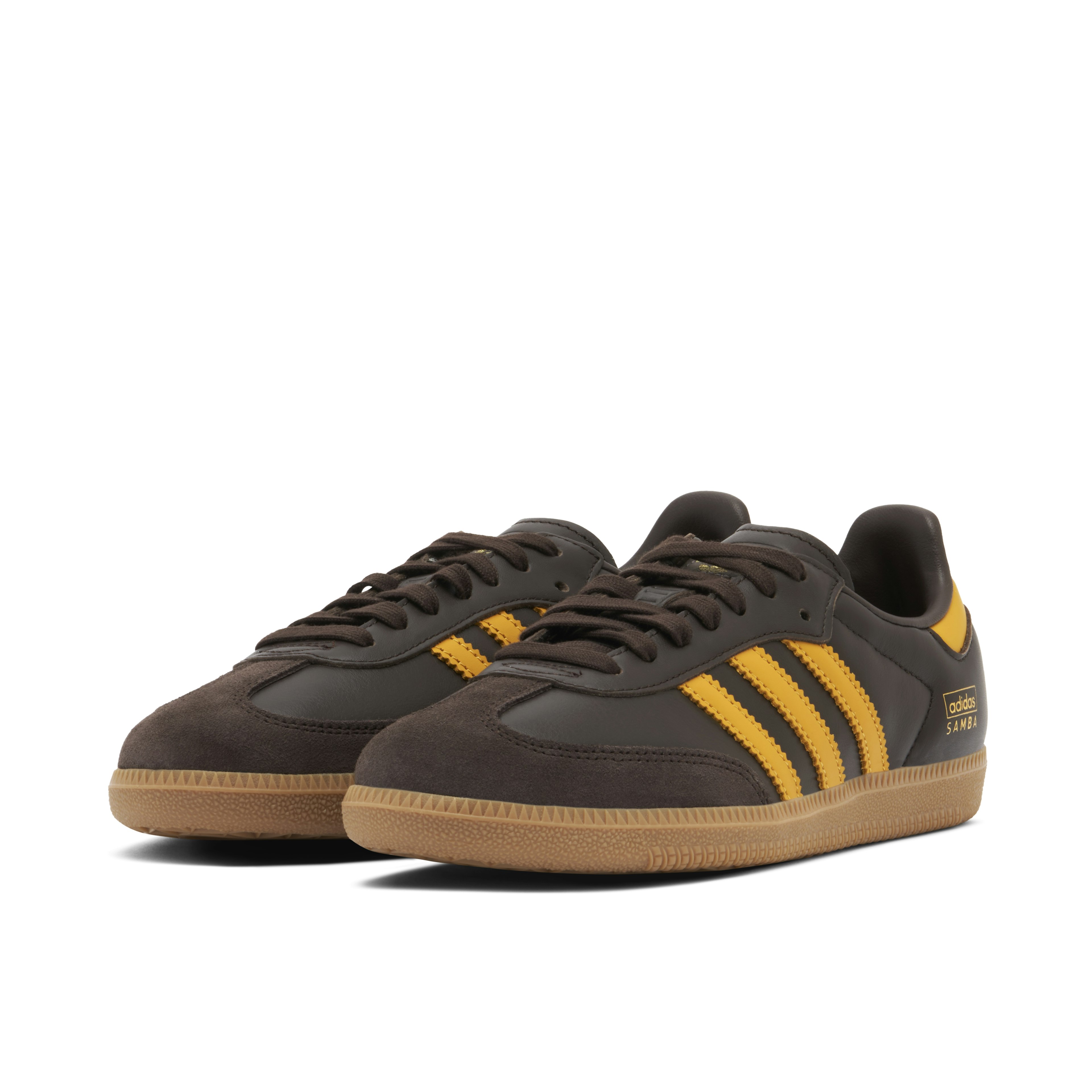 Adidas Samba OG Dark Brown Preloved Yellow