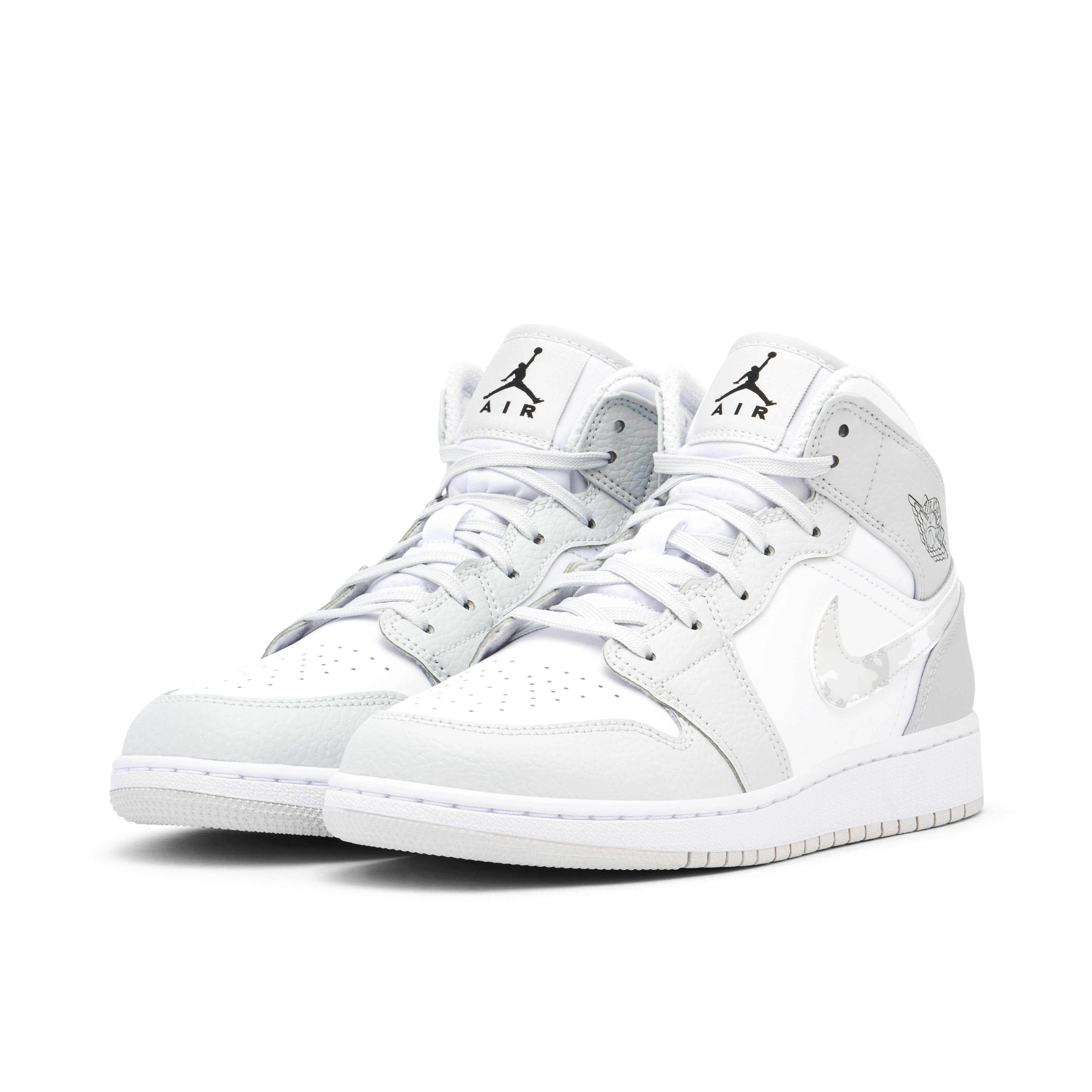 Air Jordan 1 Mid Grey Camo GS