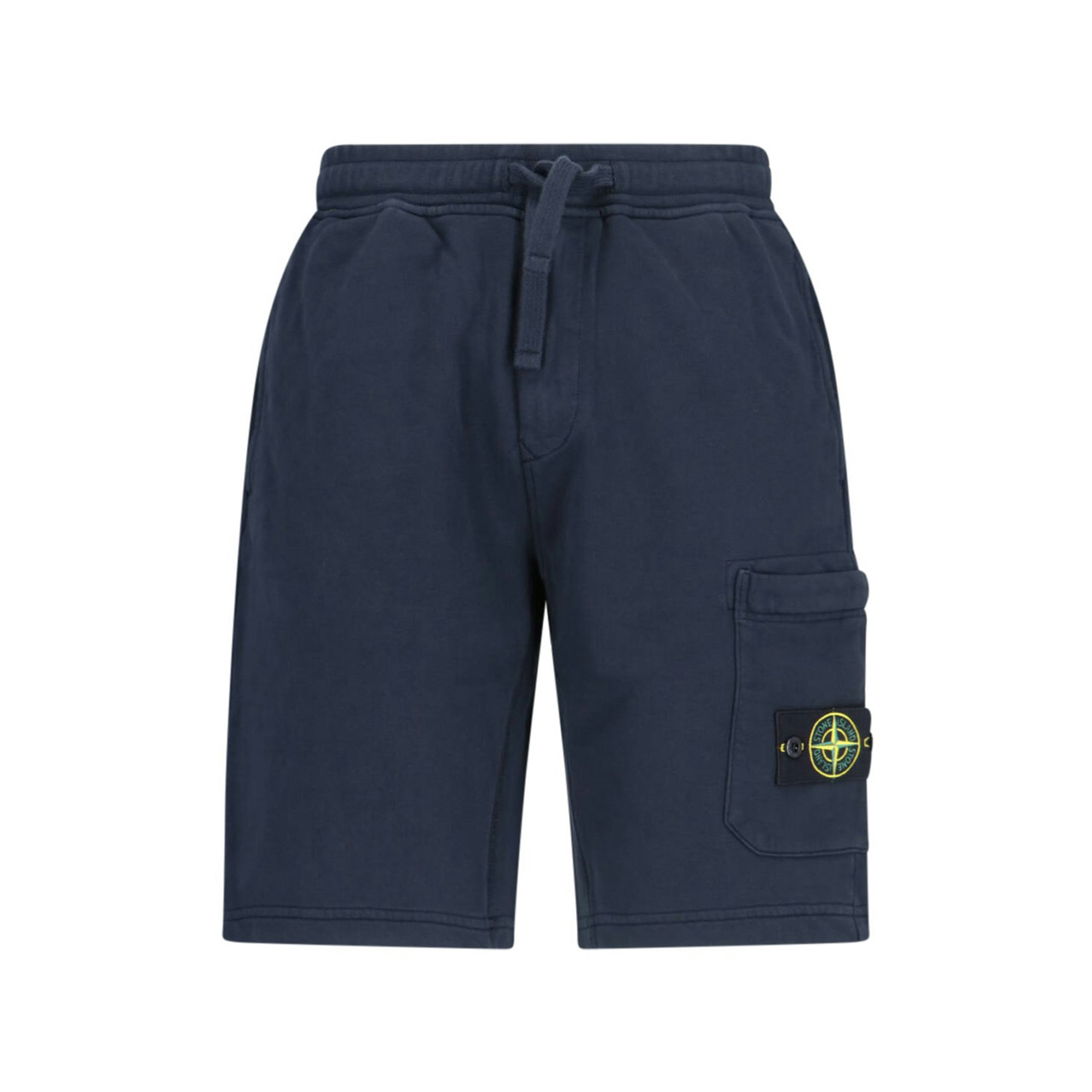 Stone Island Logo Sports Shorts Navy