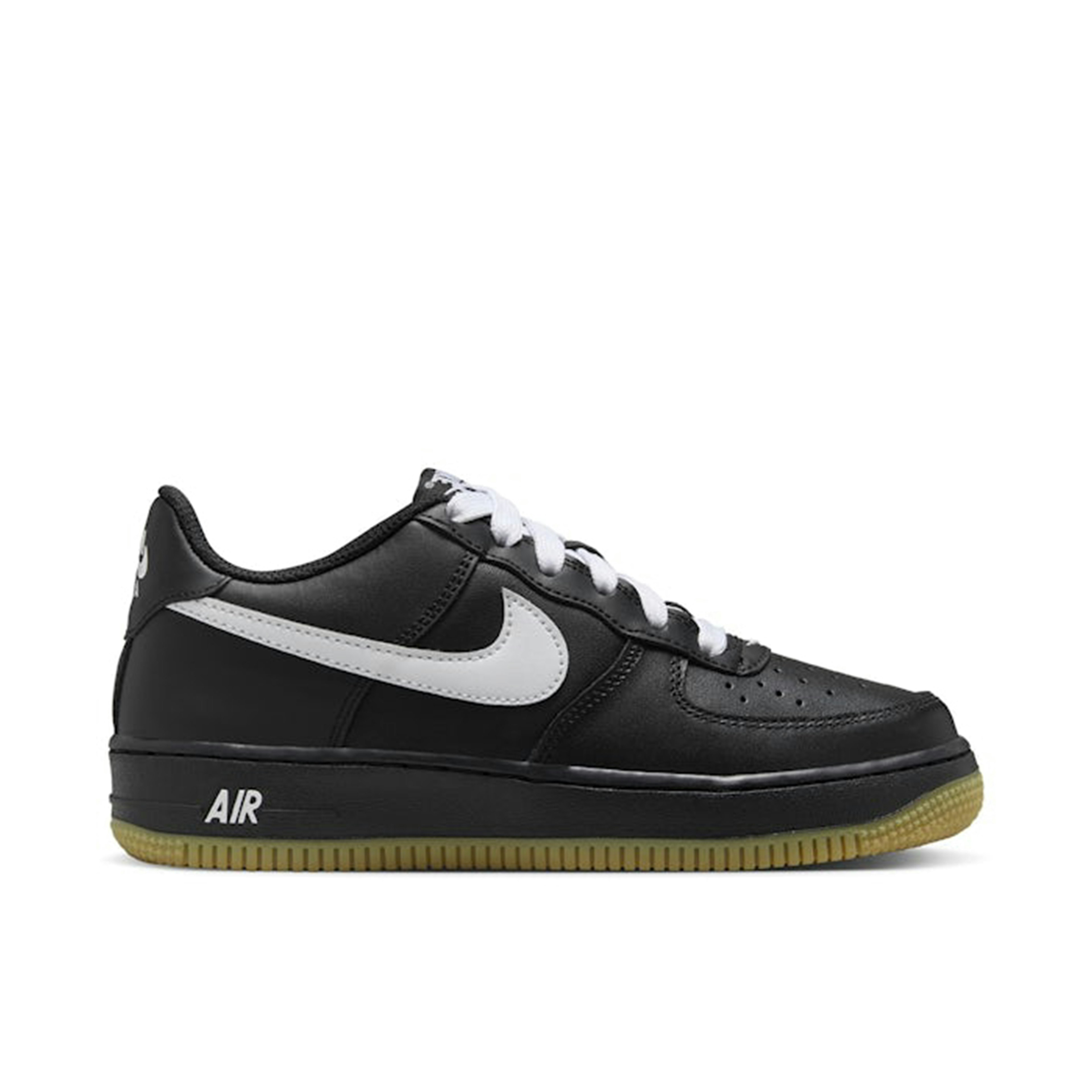 Nike Air Force 1 Low LV8 Black Gum Light Brown White GS