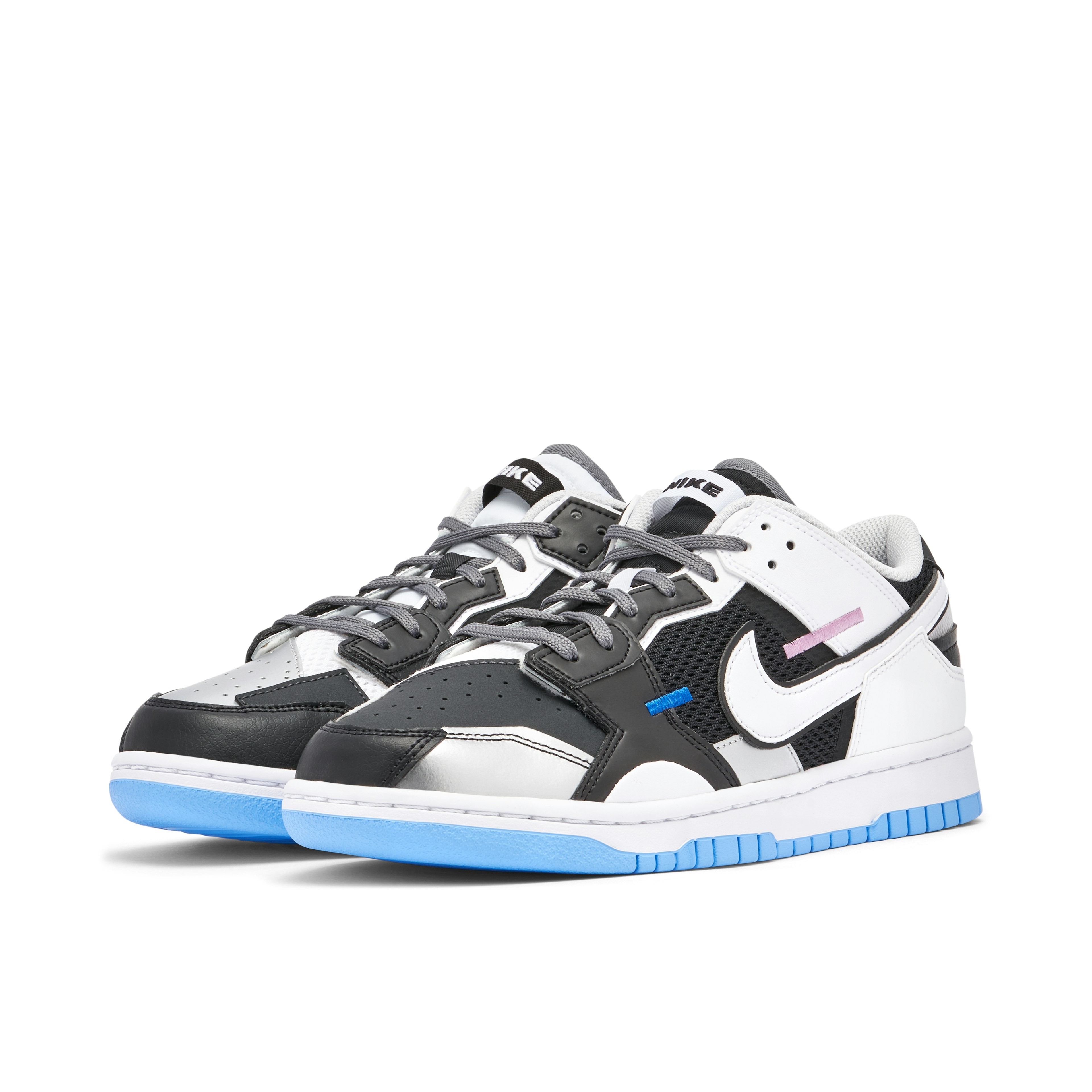 Nike Dunk Scrap Mismatch Black White Blue