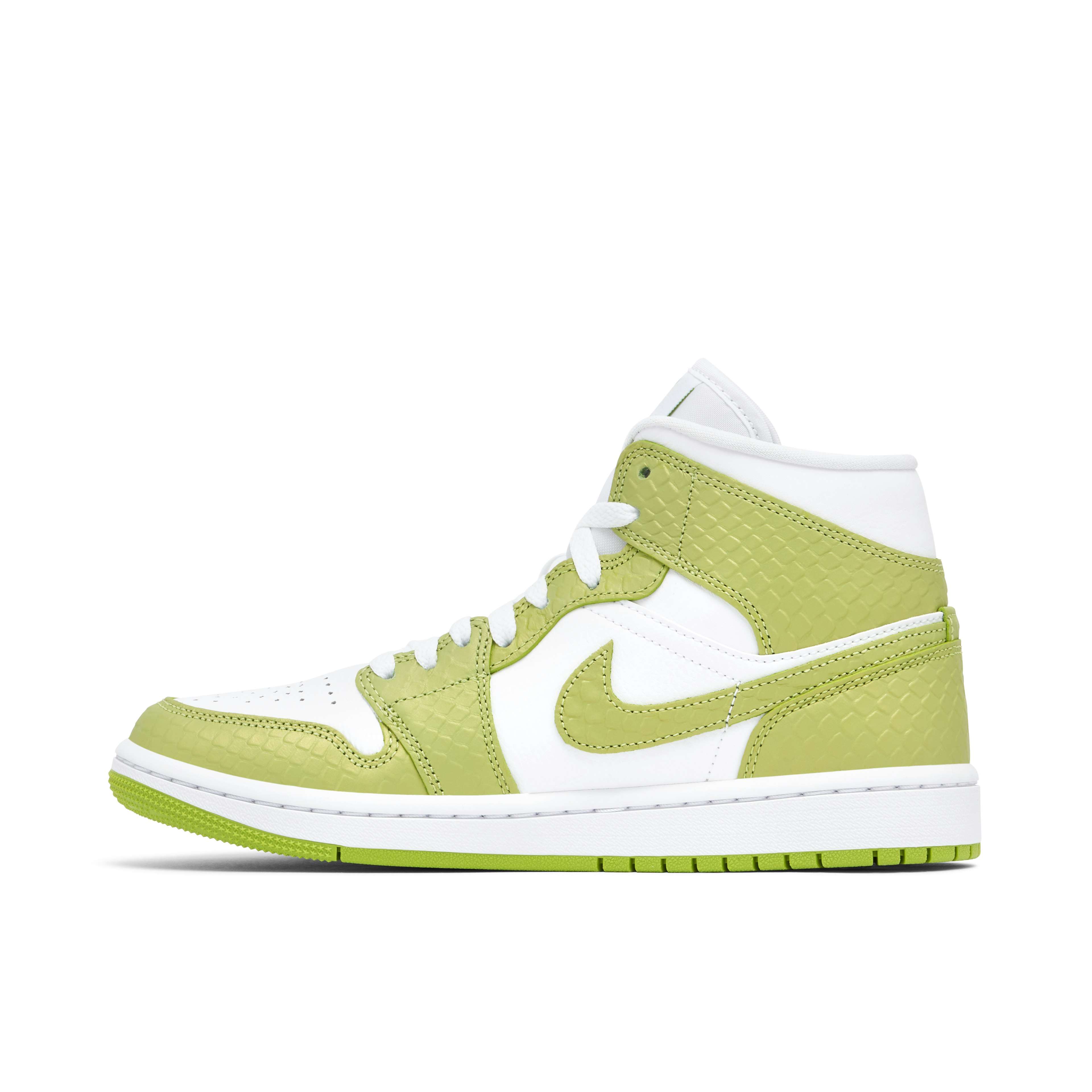 Air Jordan 1 Mid Green Python Womens