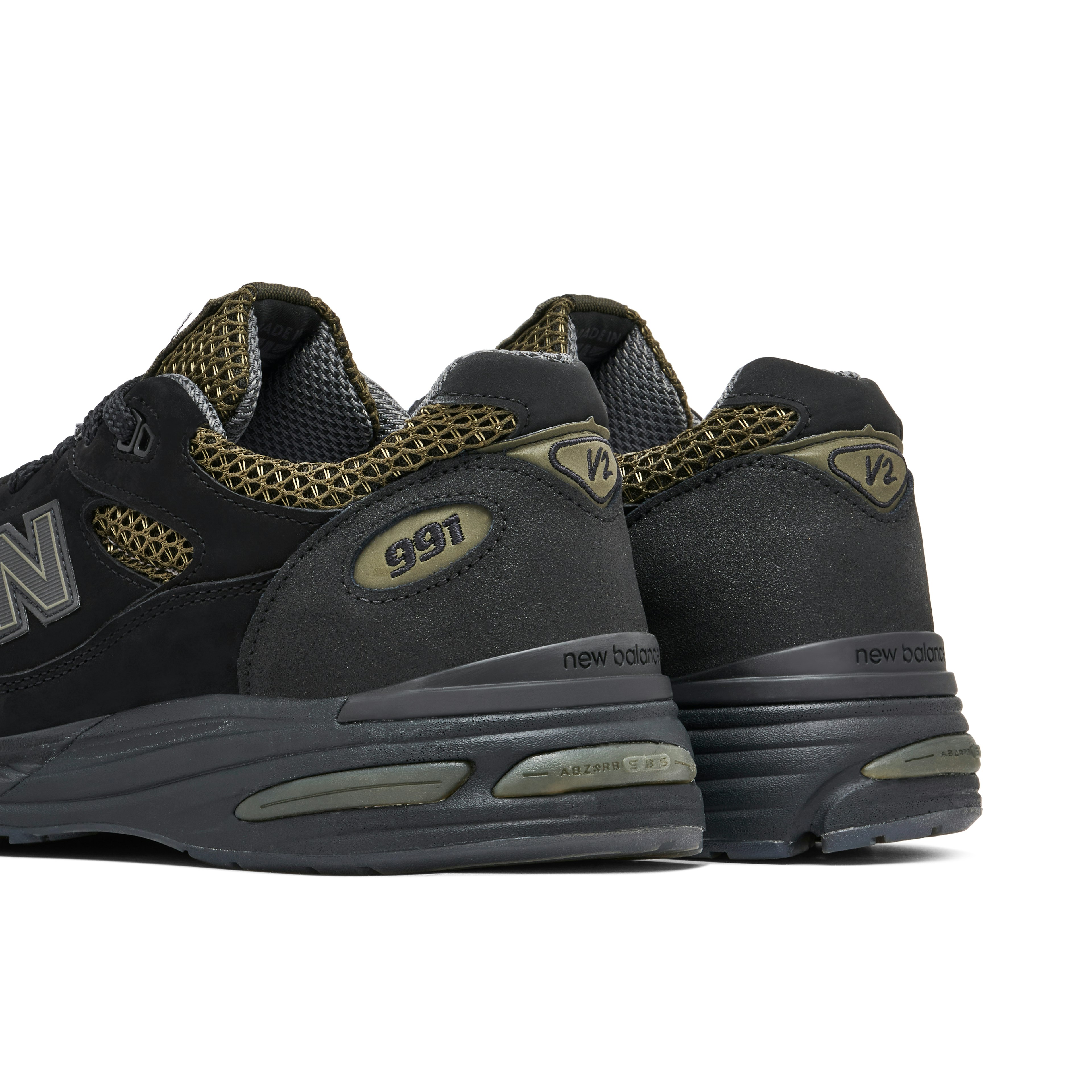 NEW BALANCE 991V2 X STONE ISLAND BLACK OLIVE