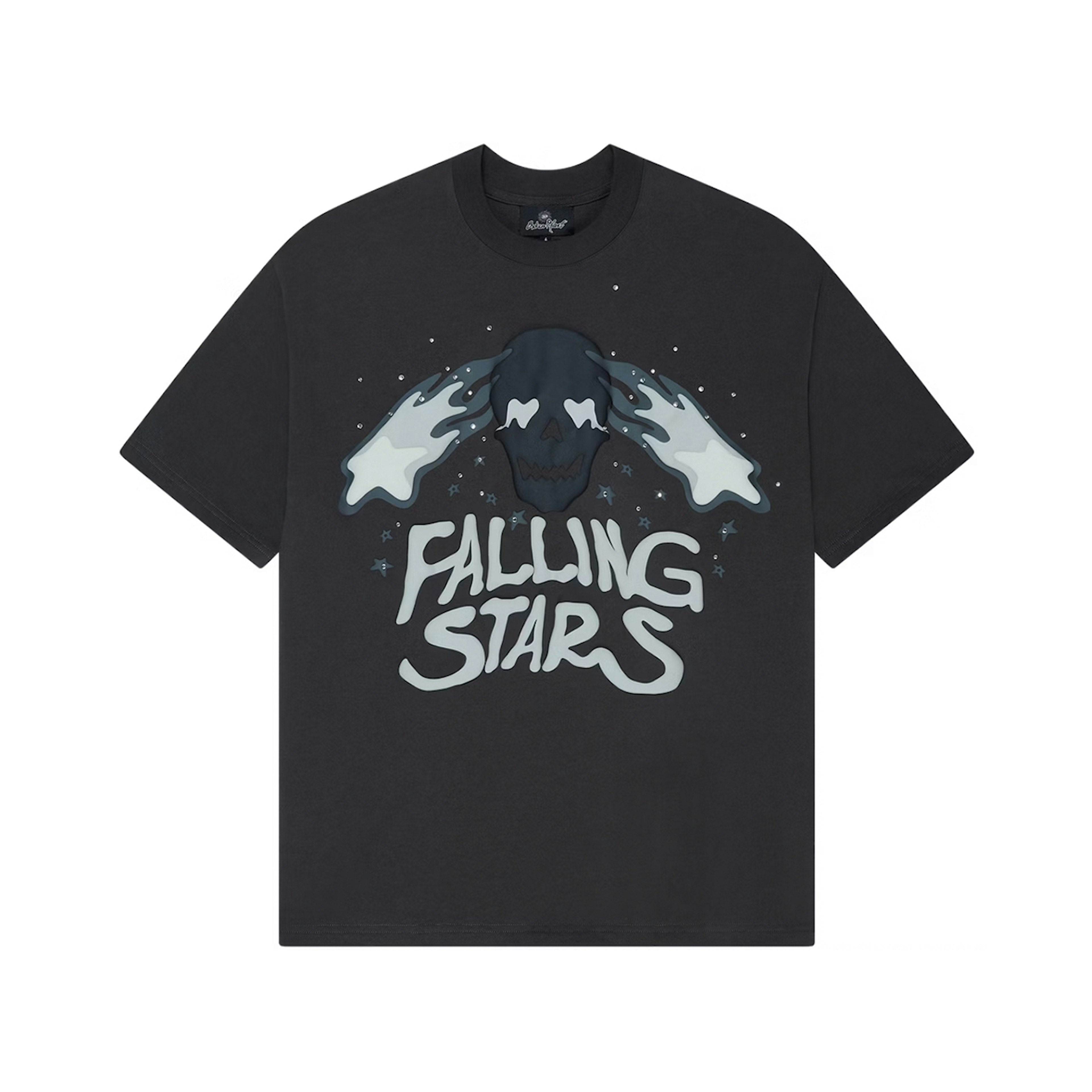 Broken Planet Falling Stars T-Shirt Soot Black