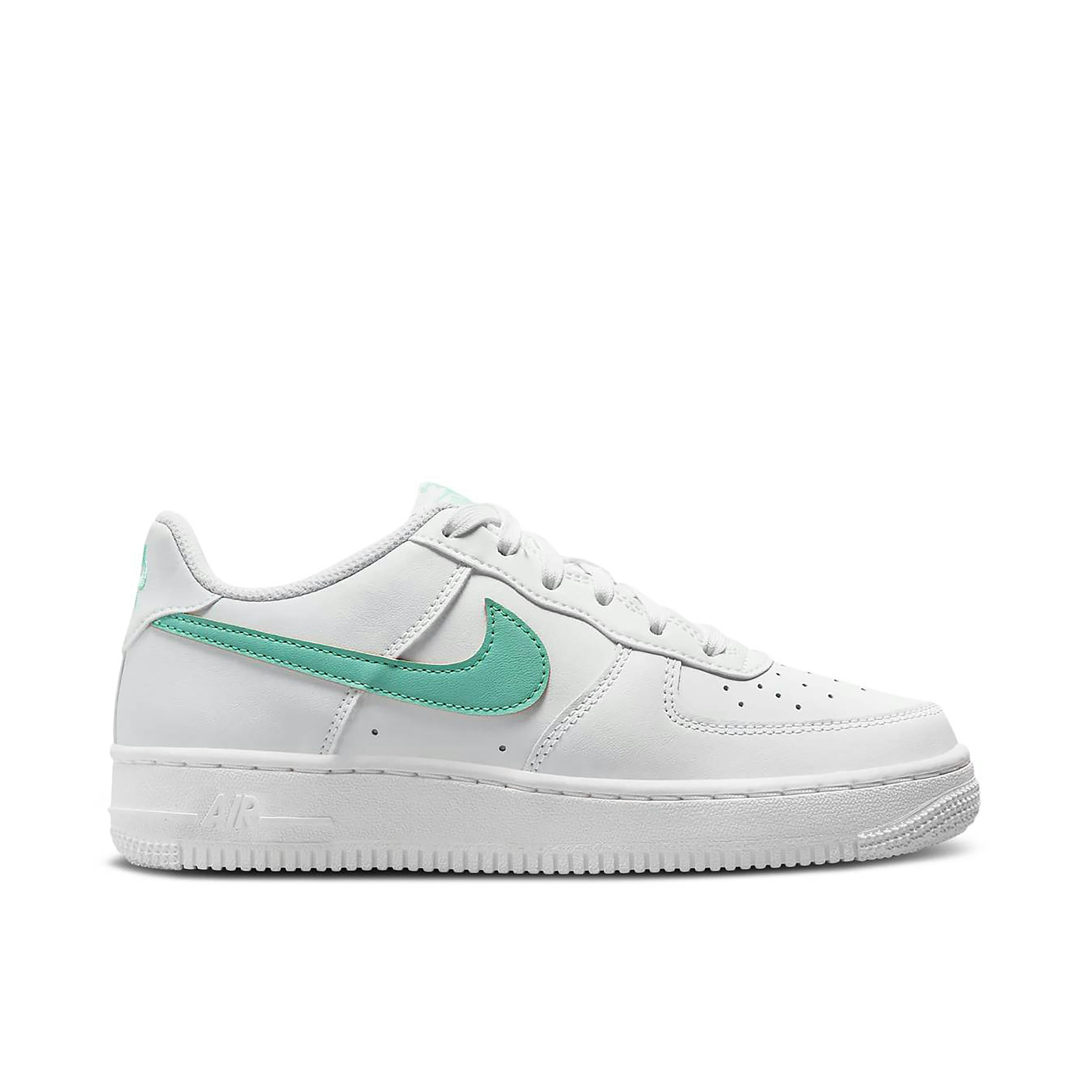 Nike Air Force 1 White Emerald Rise GS