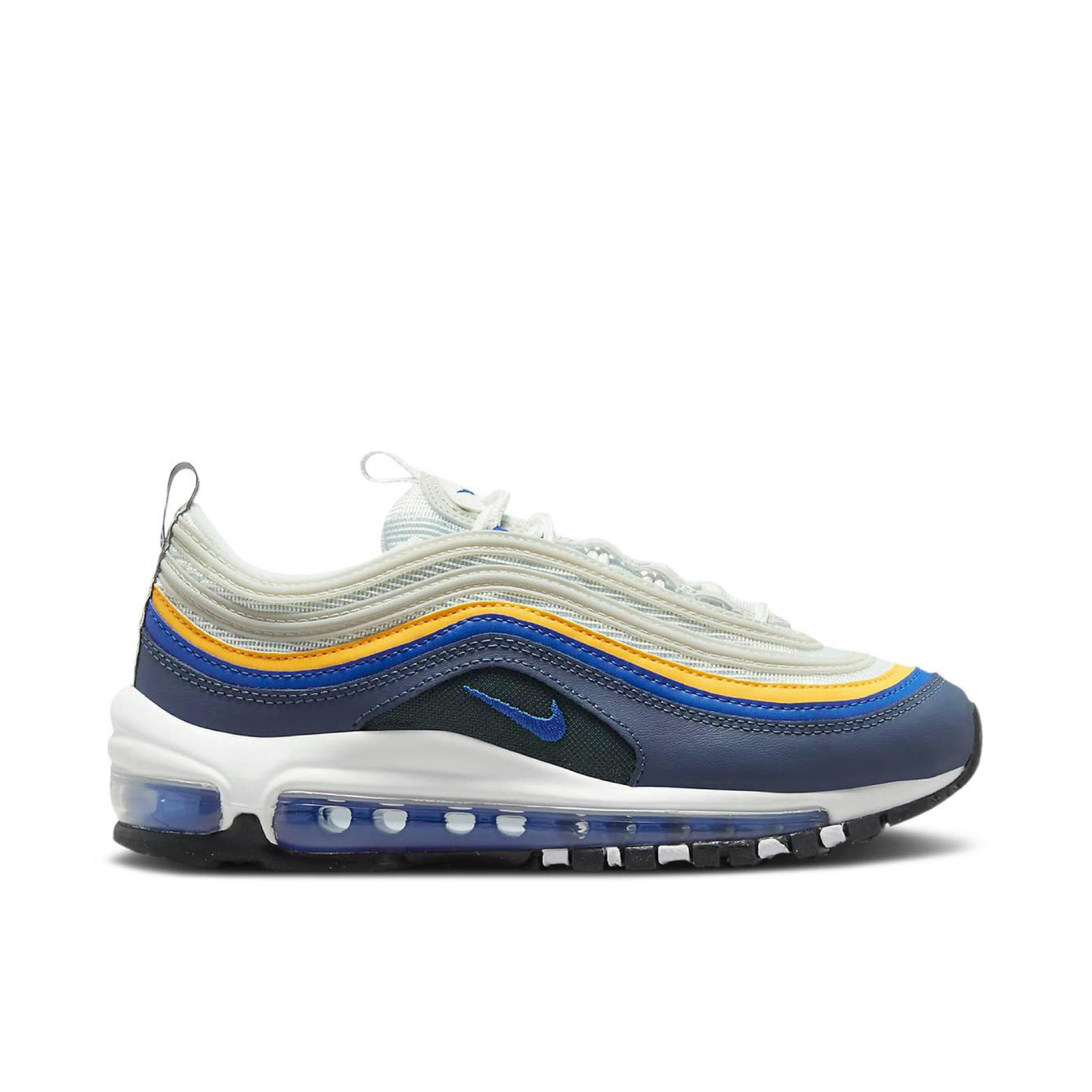 Nike Air Max 97 White Blue Laser Orange GS