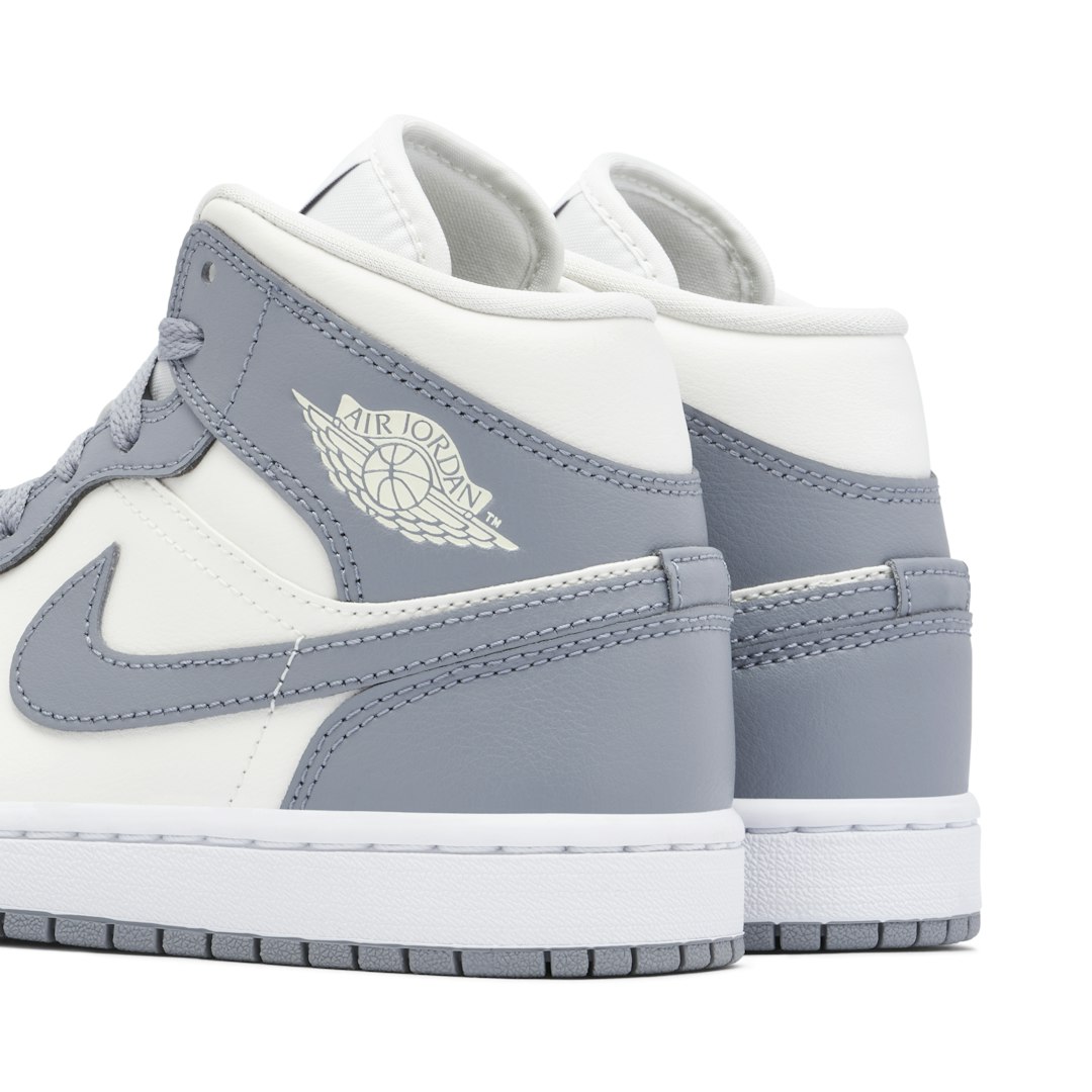 Air Jordan 1 Mid Grey Sail Womens | BQ6472-115 | Laced