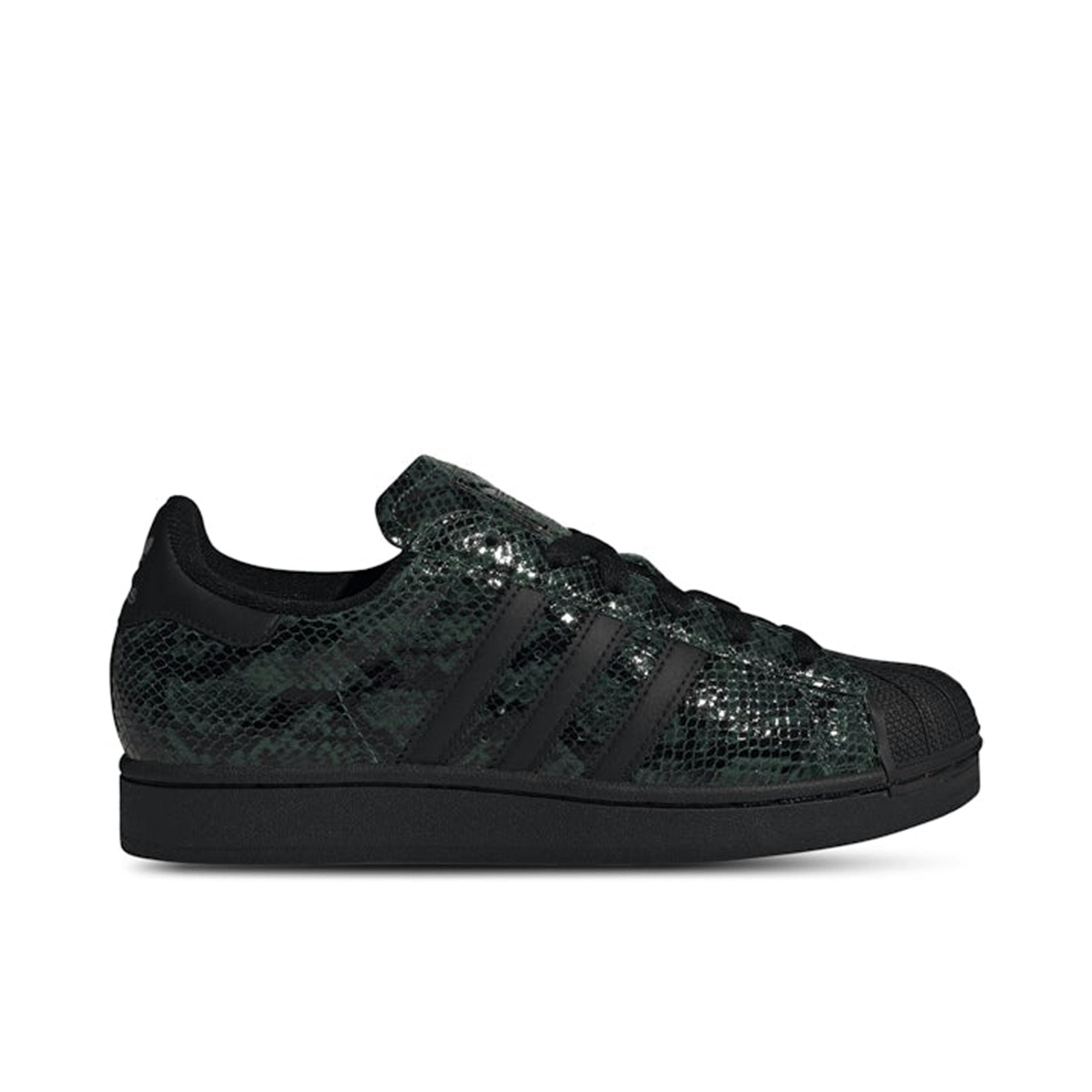 Adidas Superstar II Collegiate Green Snakeskin Womens
