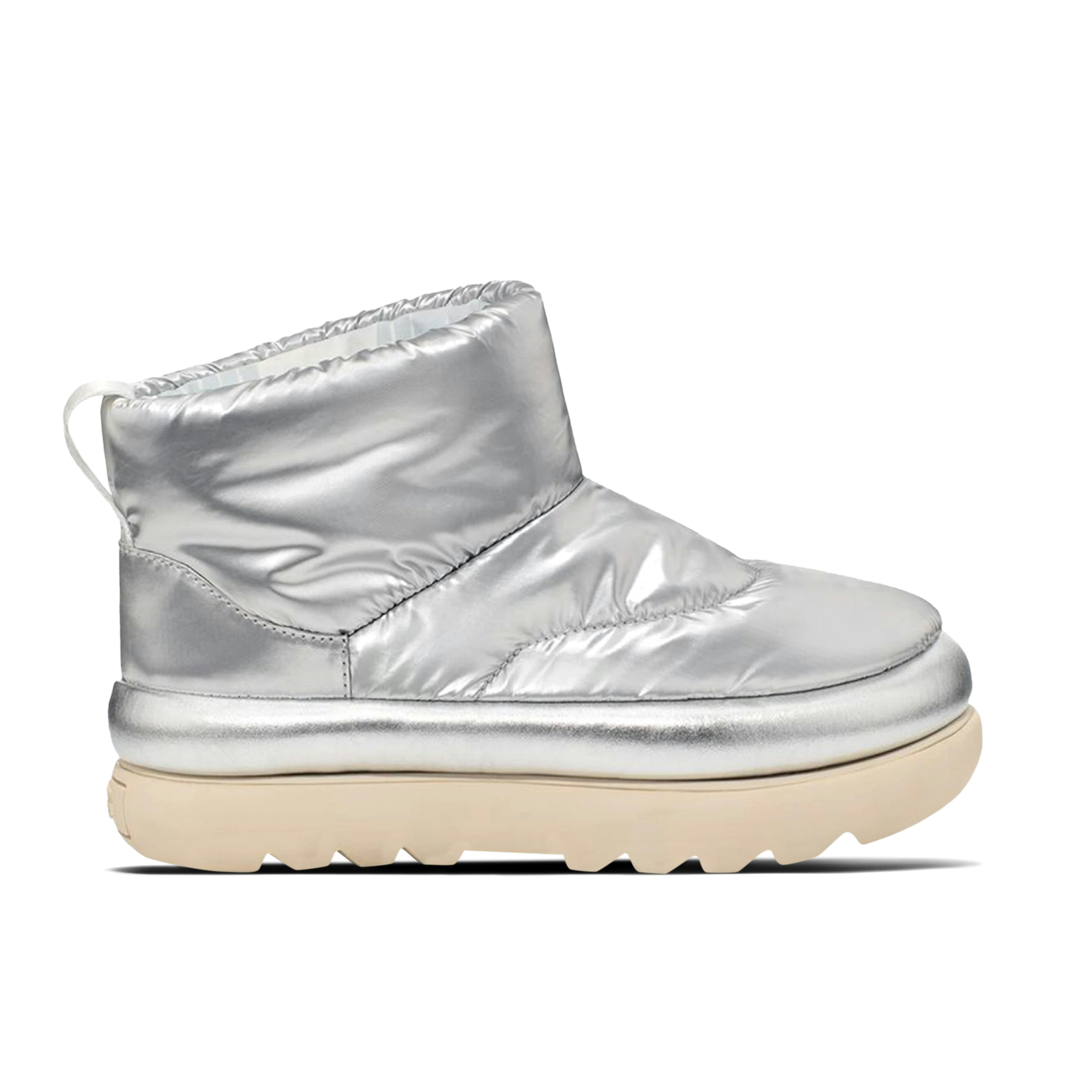 UGG Classic Maxi Mini Boot Metallic Silver für Damen