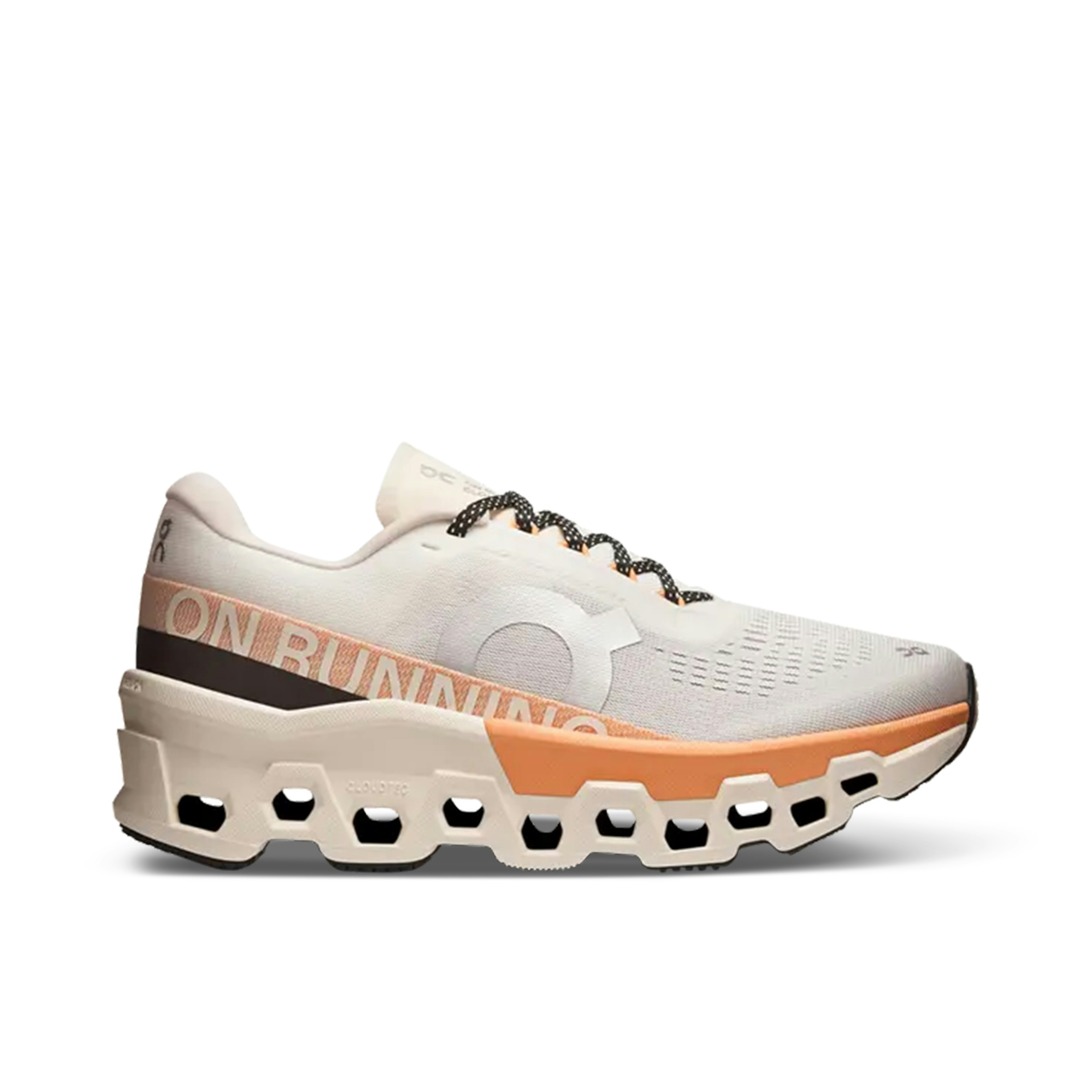 On Running Cloudmonster 2 Ivory Tangerine Womens