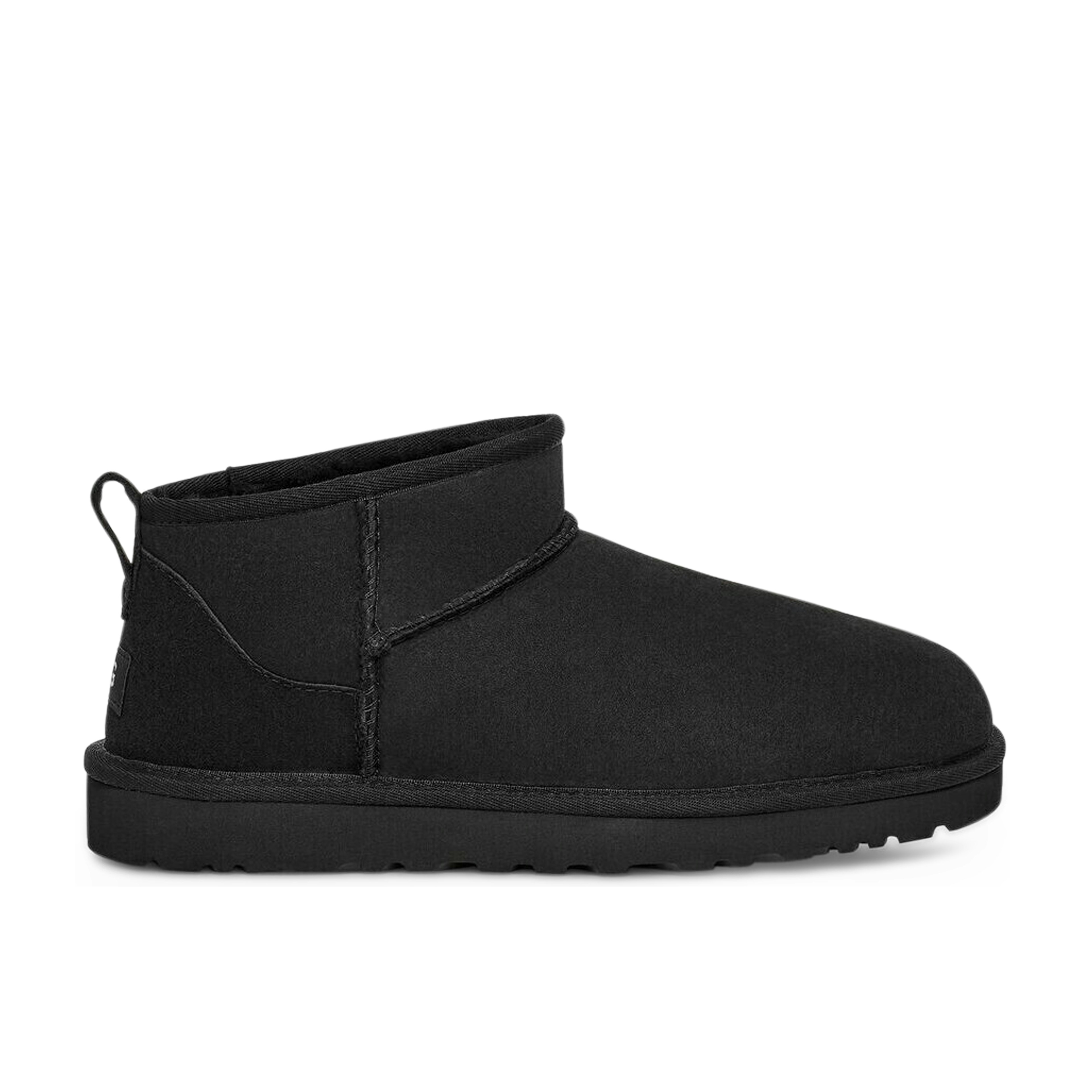 ugg bow harkland boots black suede shearling lined mens