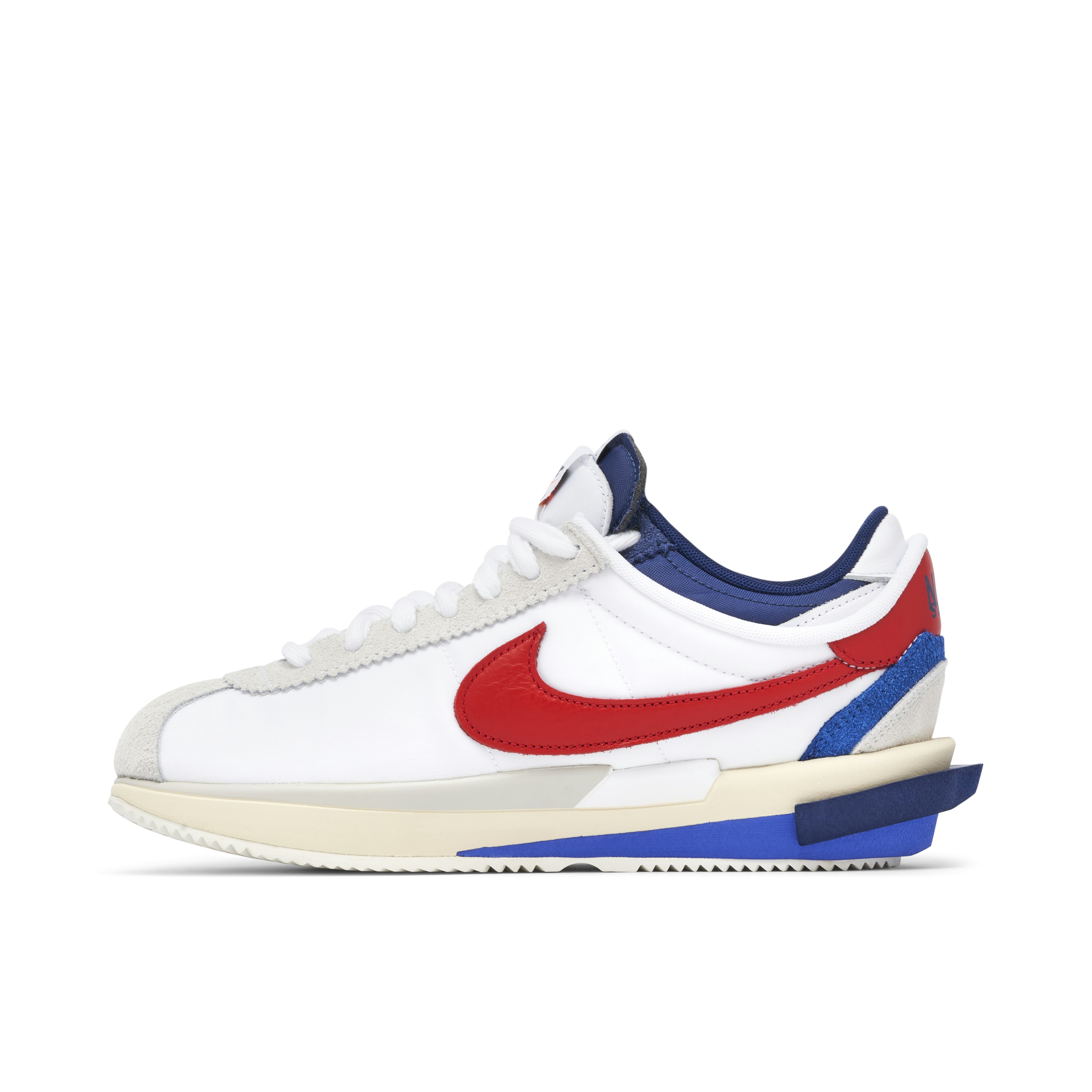 Nike Cortez 4.0 x sacai White University Red Blue