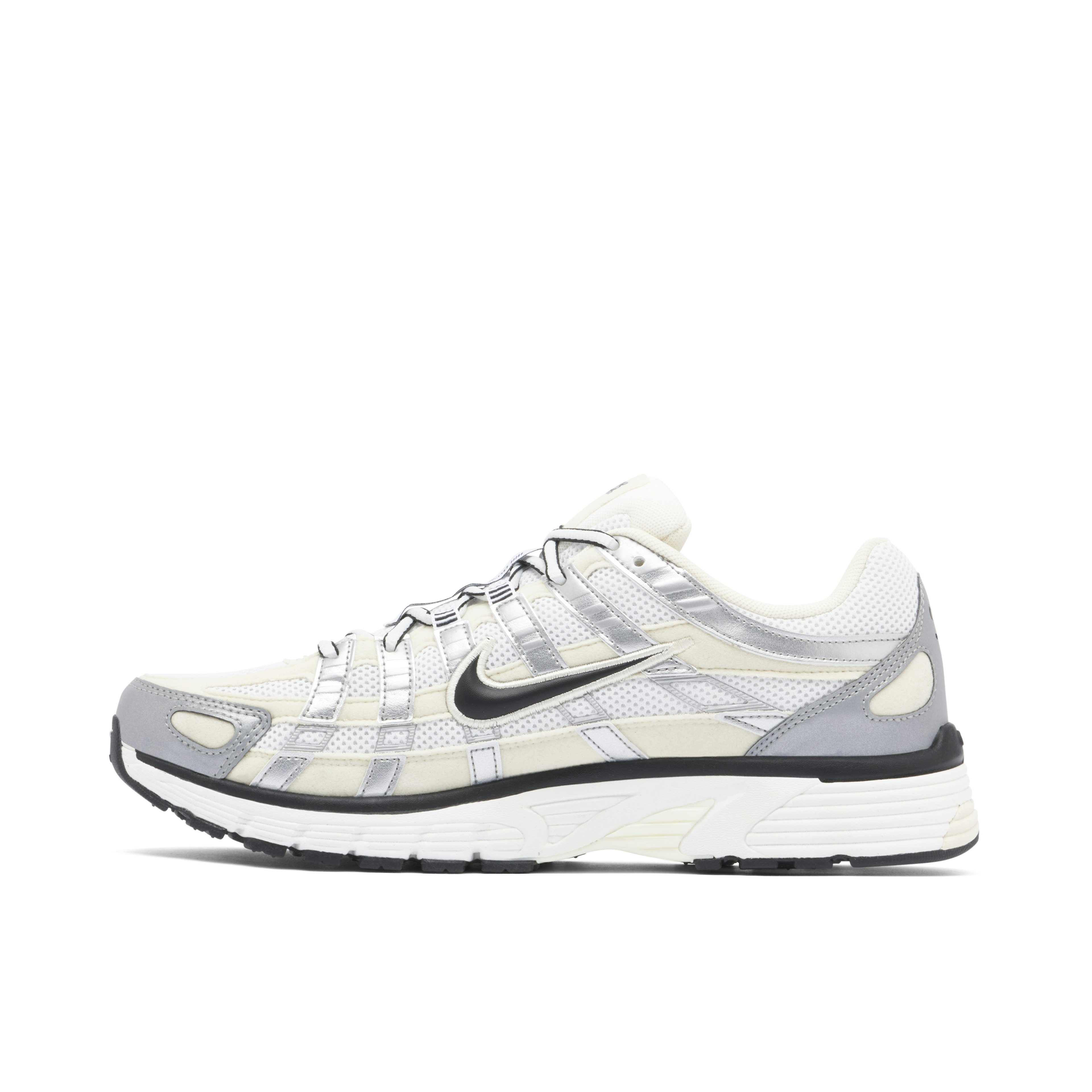 Nike P-6000 Coconut Milk Metallic Silver Womens