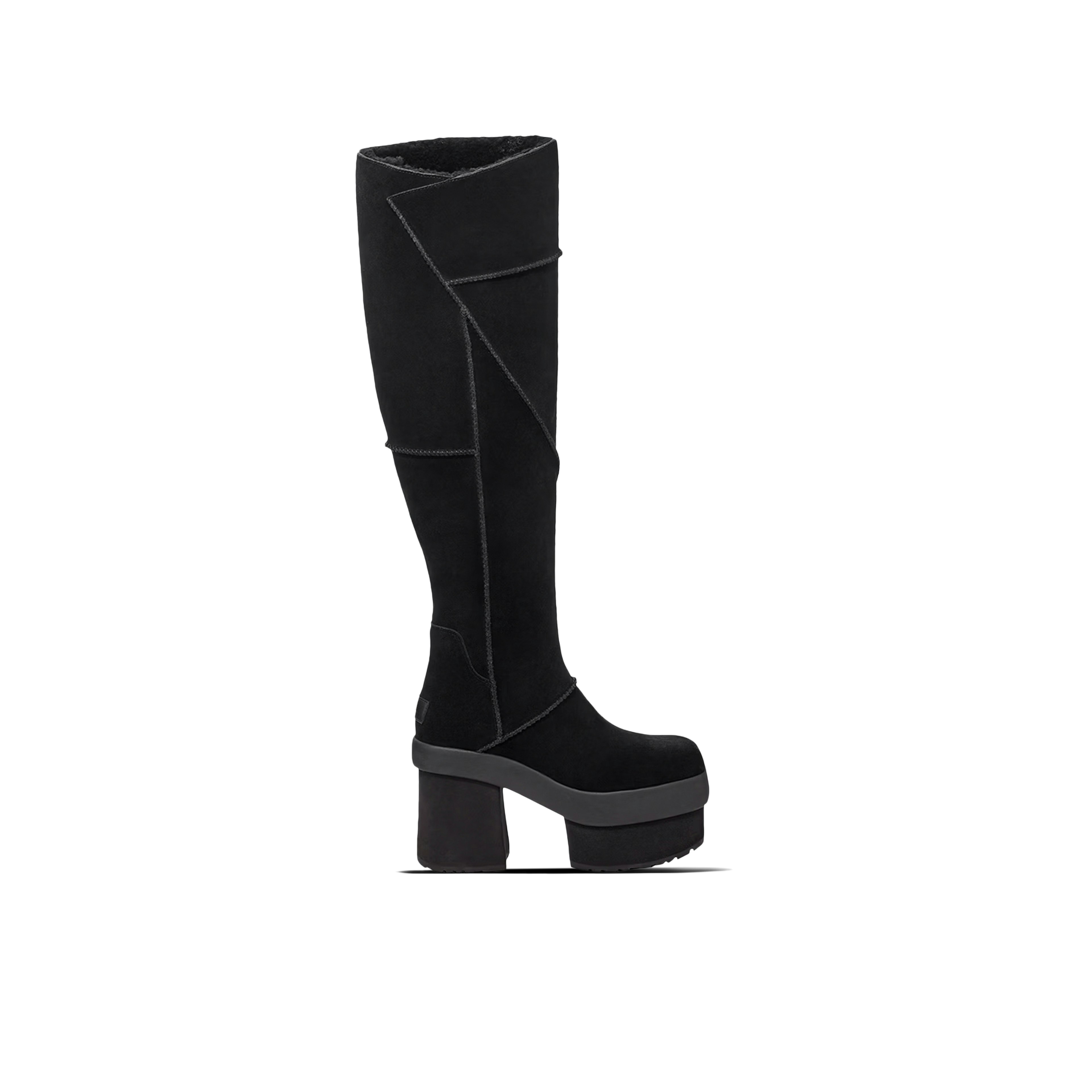 UGG New Heights Platform Xtra Boot Black Womens