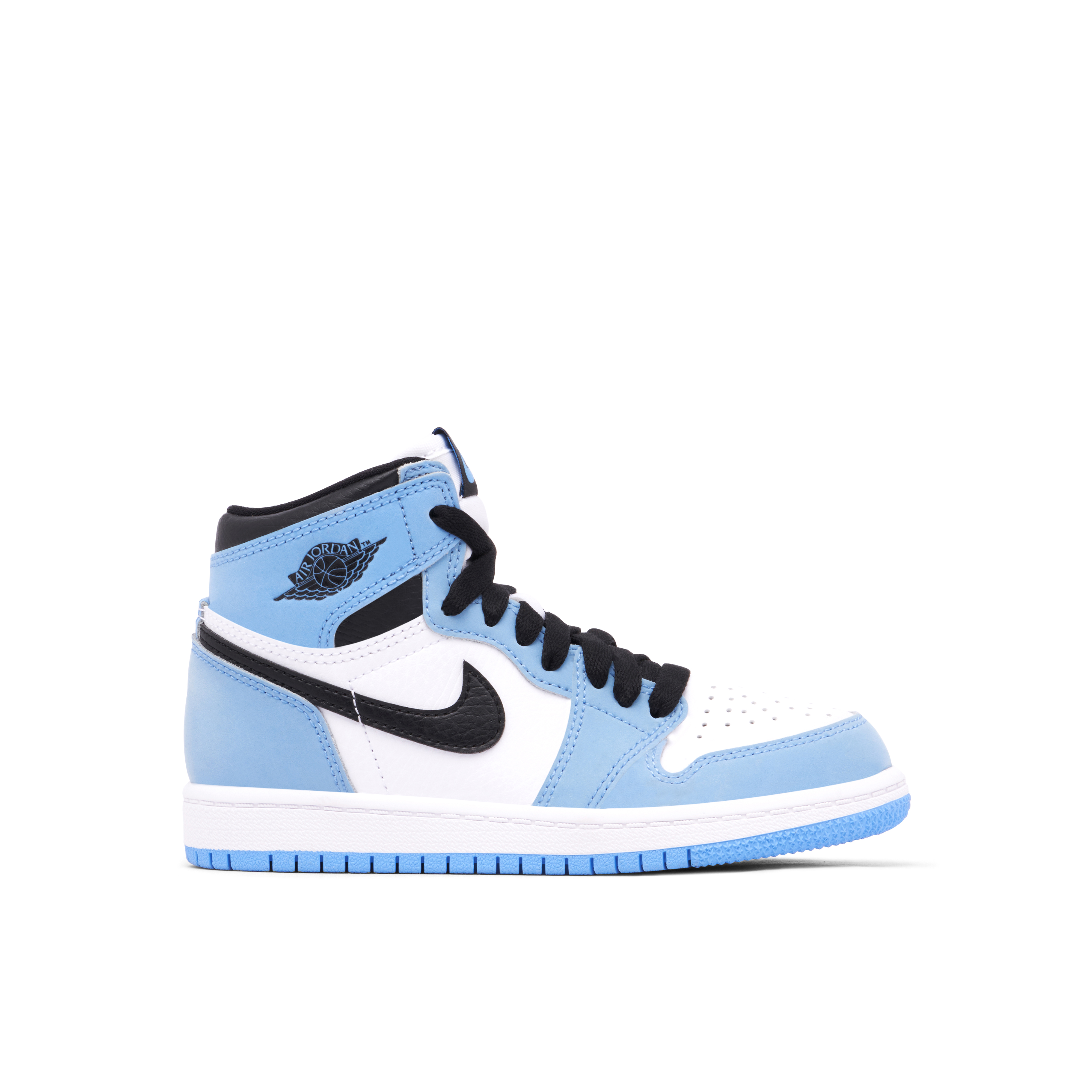 Air Jordan 1 Retro High White University Blue Black 555088 134 Laced