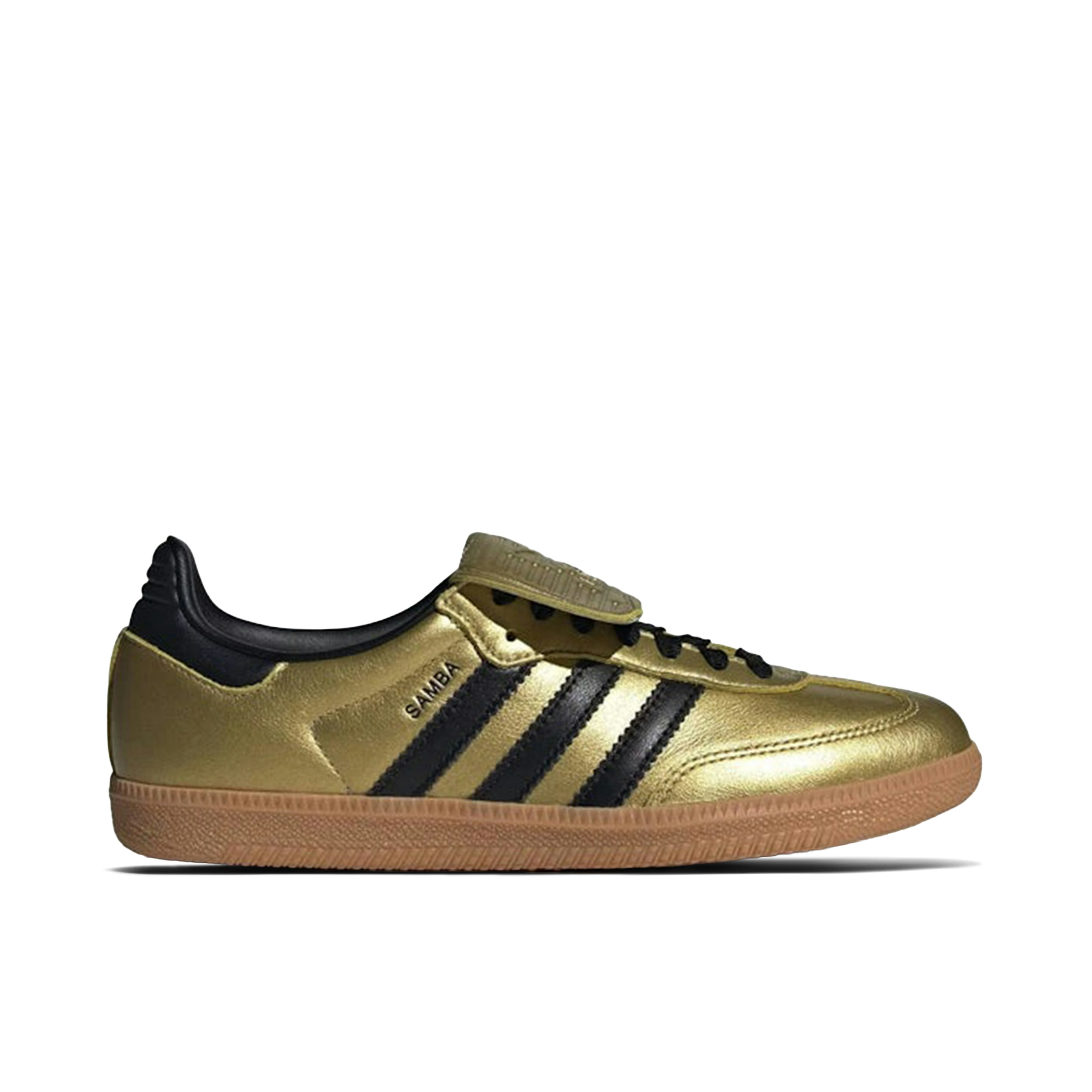 Adidas Samba LT Gold Metallic Black Gum Womens