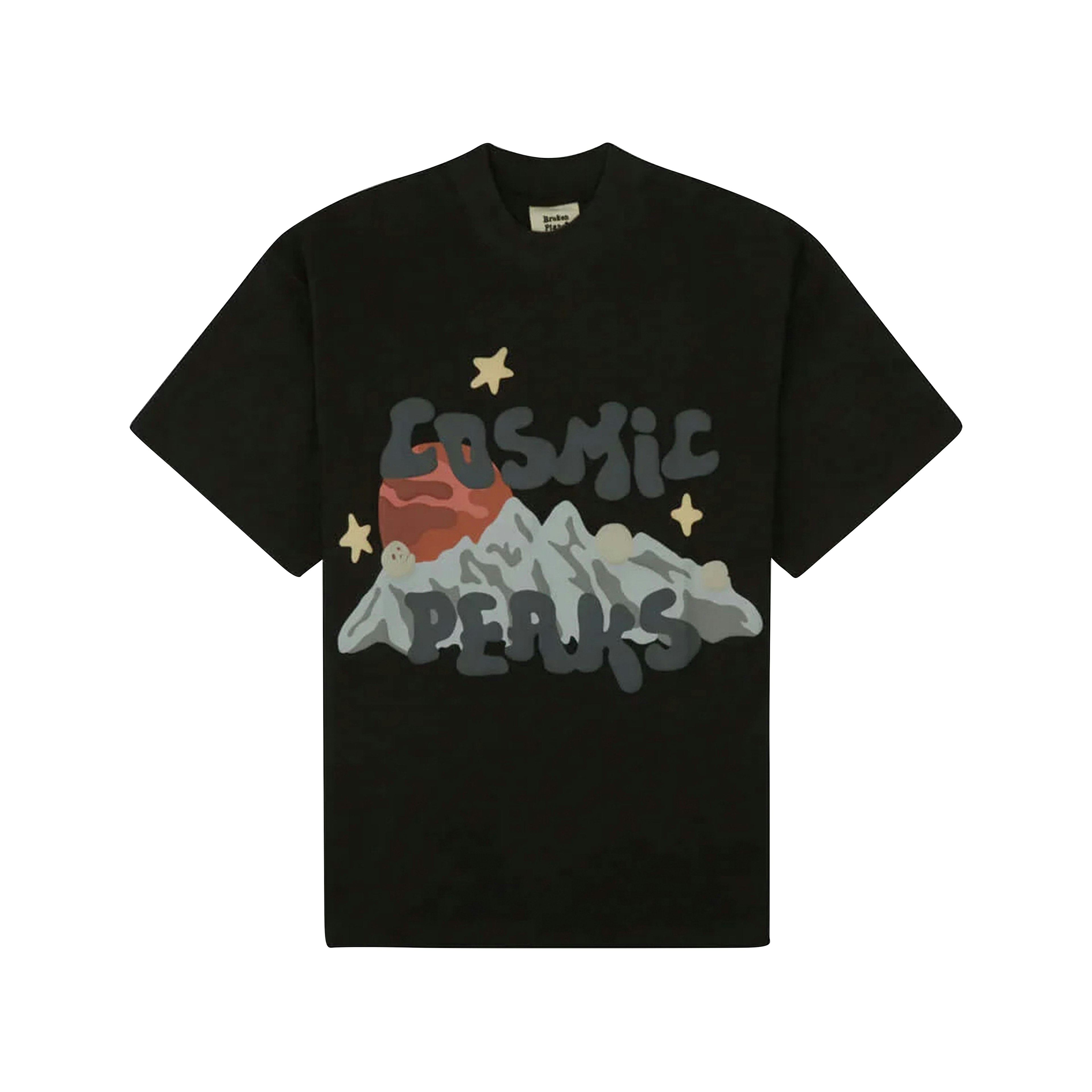 Broken Planet Cosmic Peaks T-shirt Soot Black