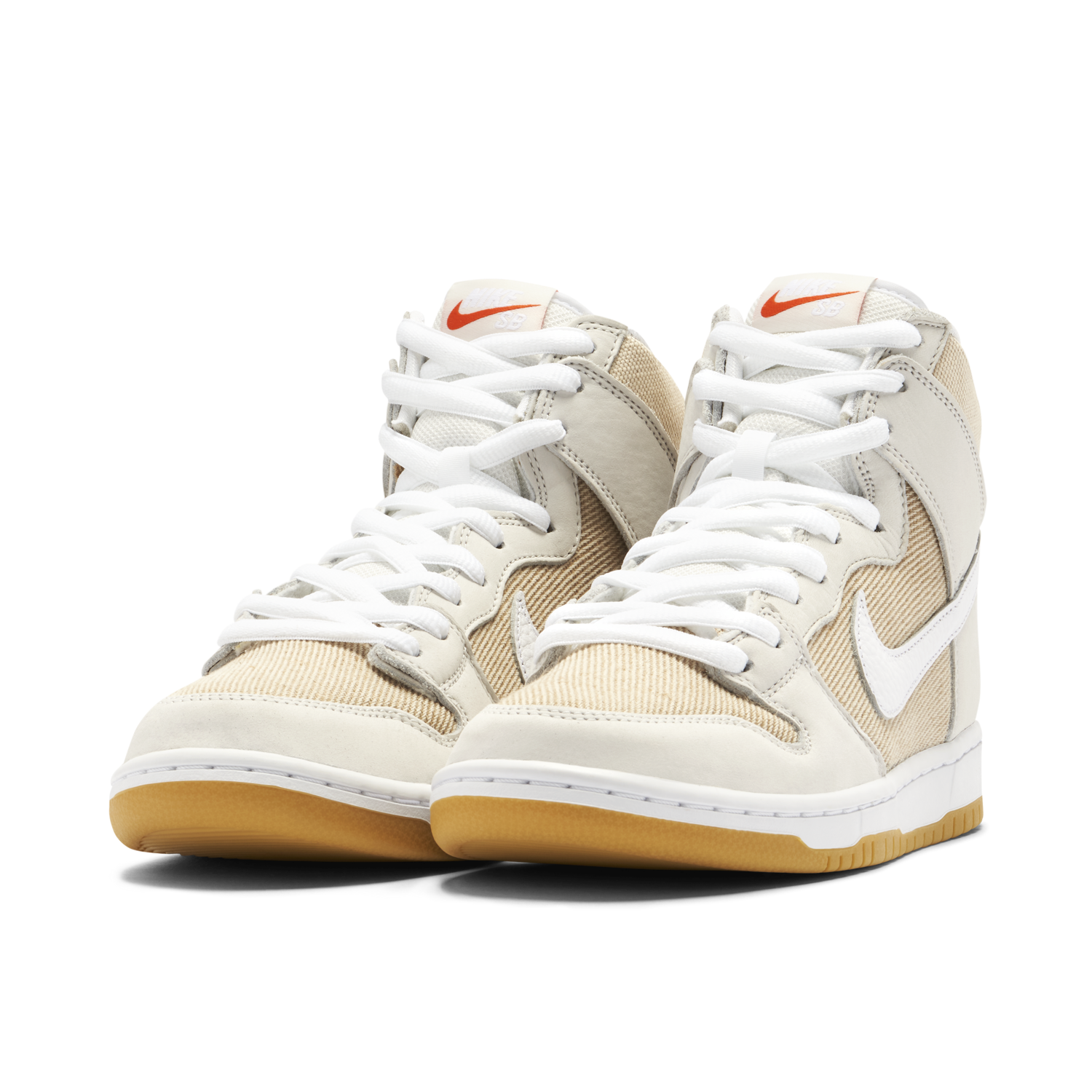 Nike SB Dunk High Pro ISO Orange Label Unbleached Natural