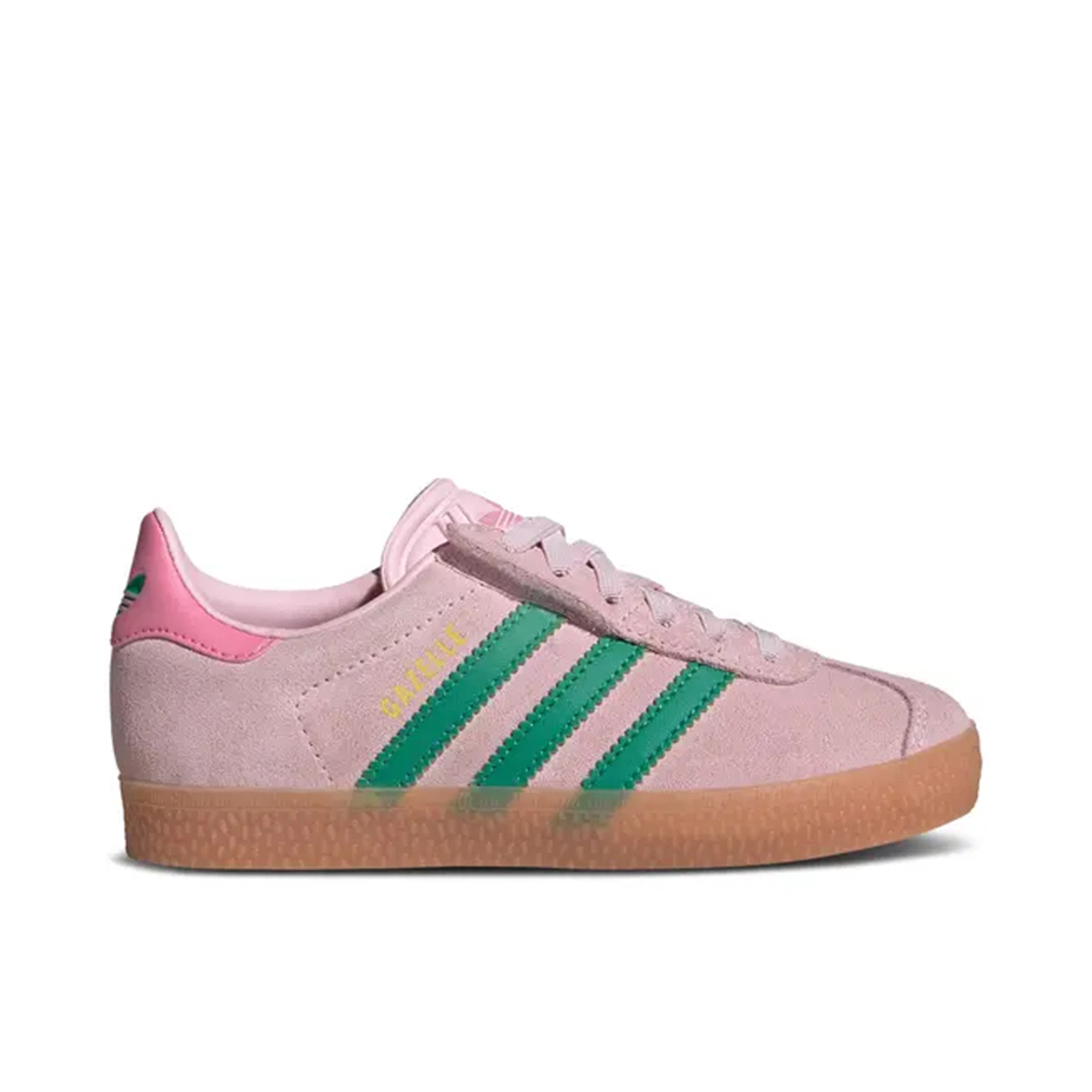 Adidas Gazelle Comfort Closure Clear Pink Court Green (PS)