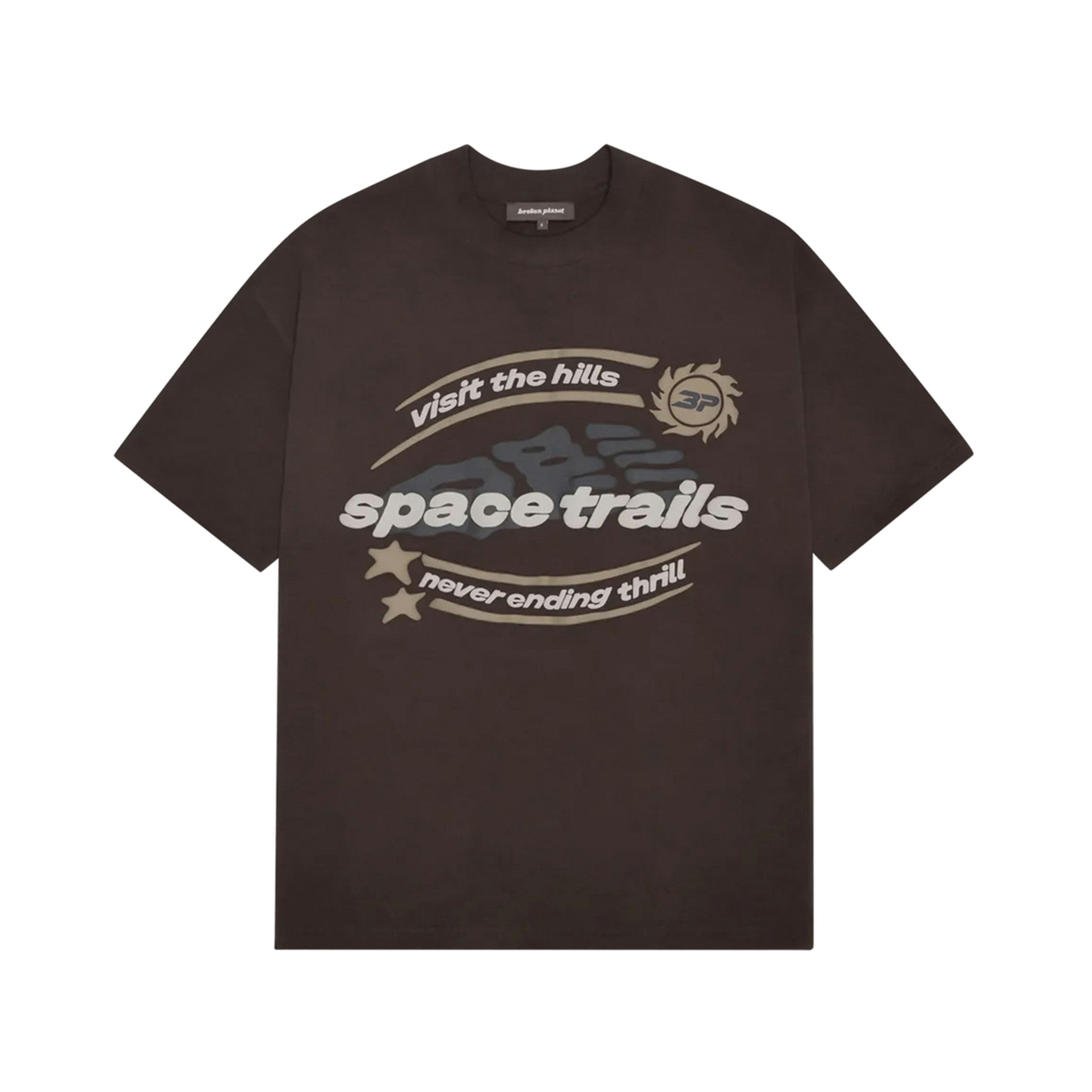 Broken Planet Space Trials T-Shirt Mocha Brown