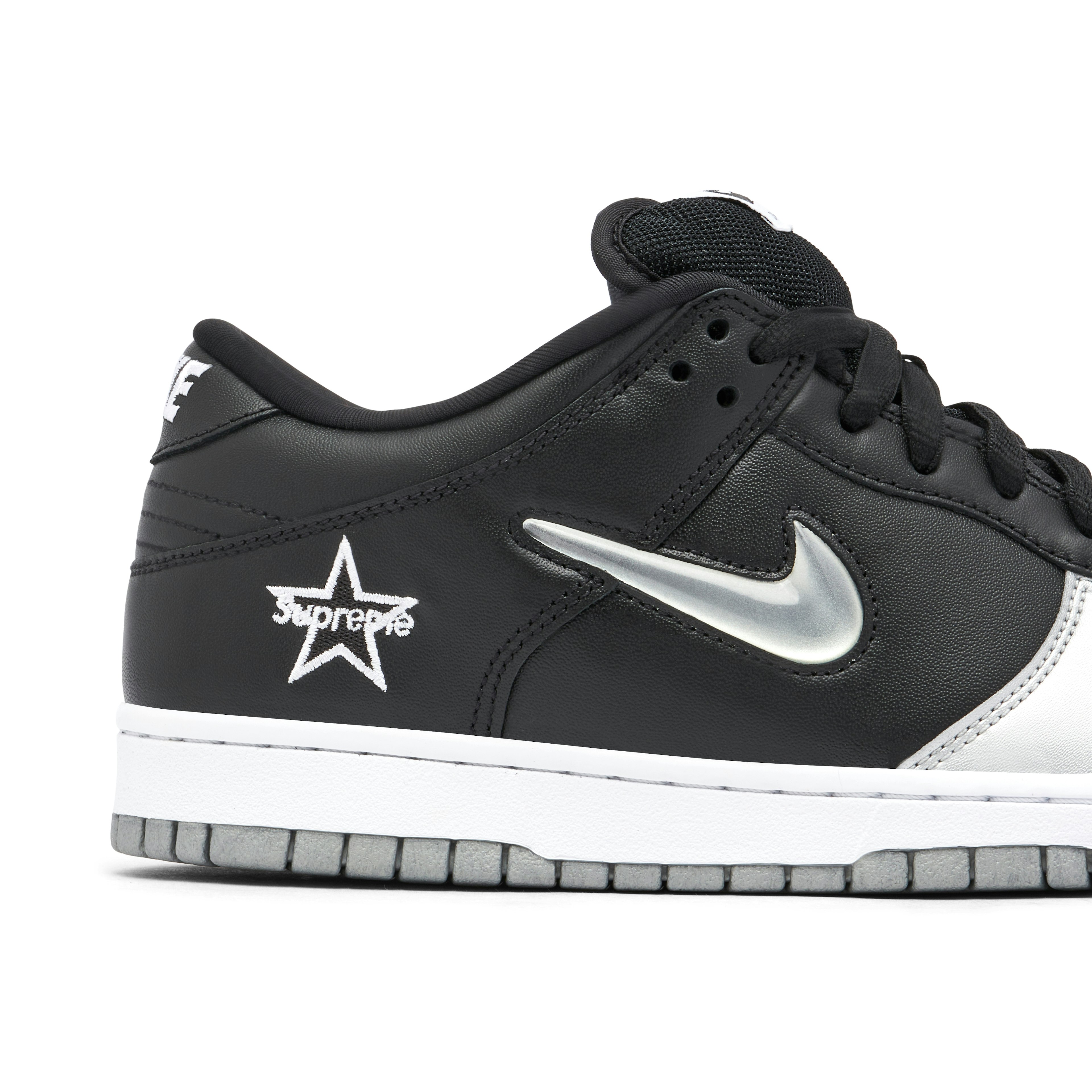 Supreme x Nike SB Dunk Low Metallic Silver
