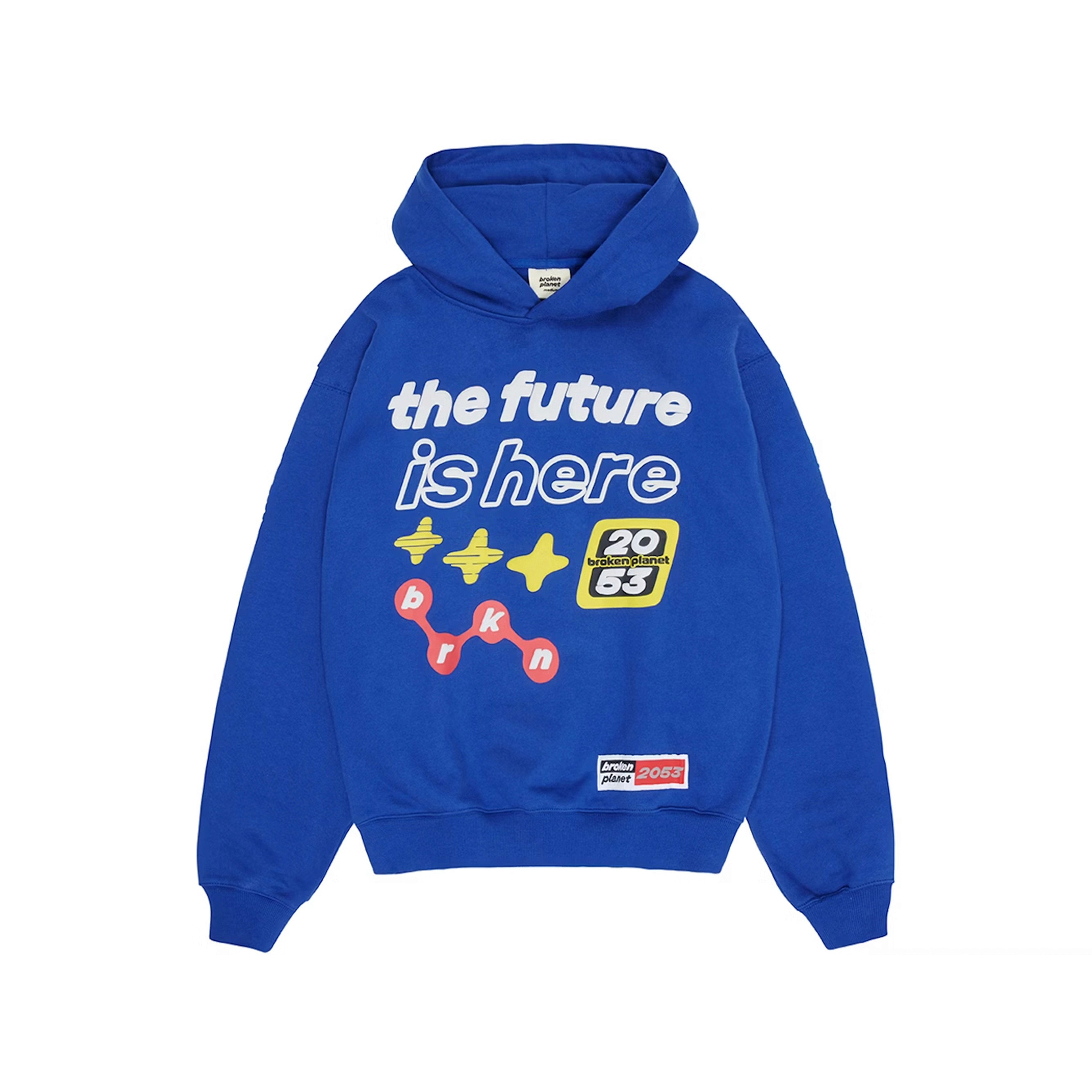 Broken Planet The Future Is Here Hoodie Deep Blue