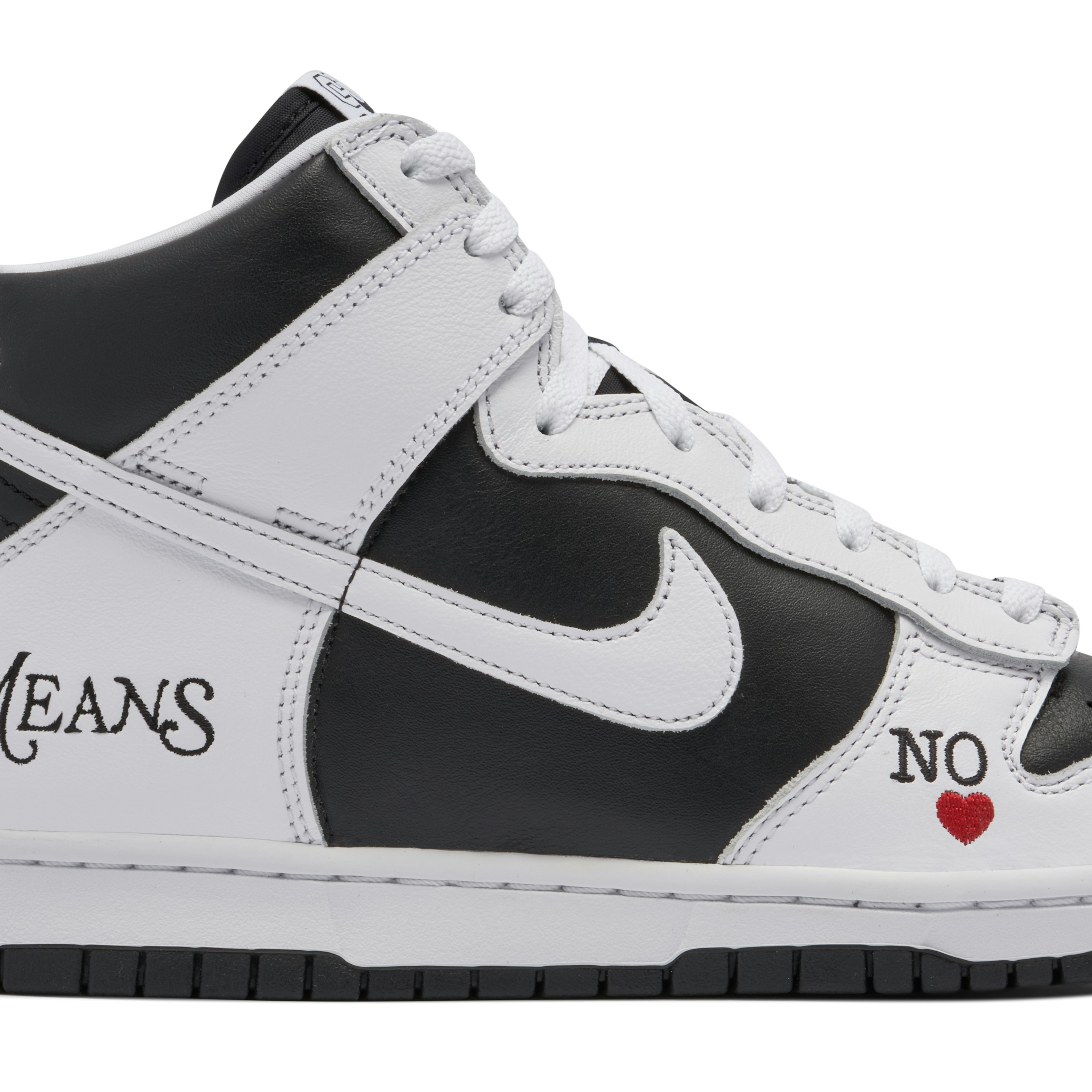 Supreme x Nike SB Dunk High By Any Means Black