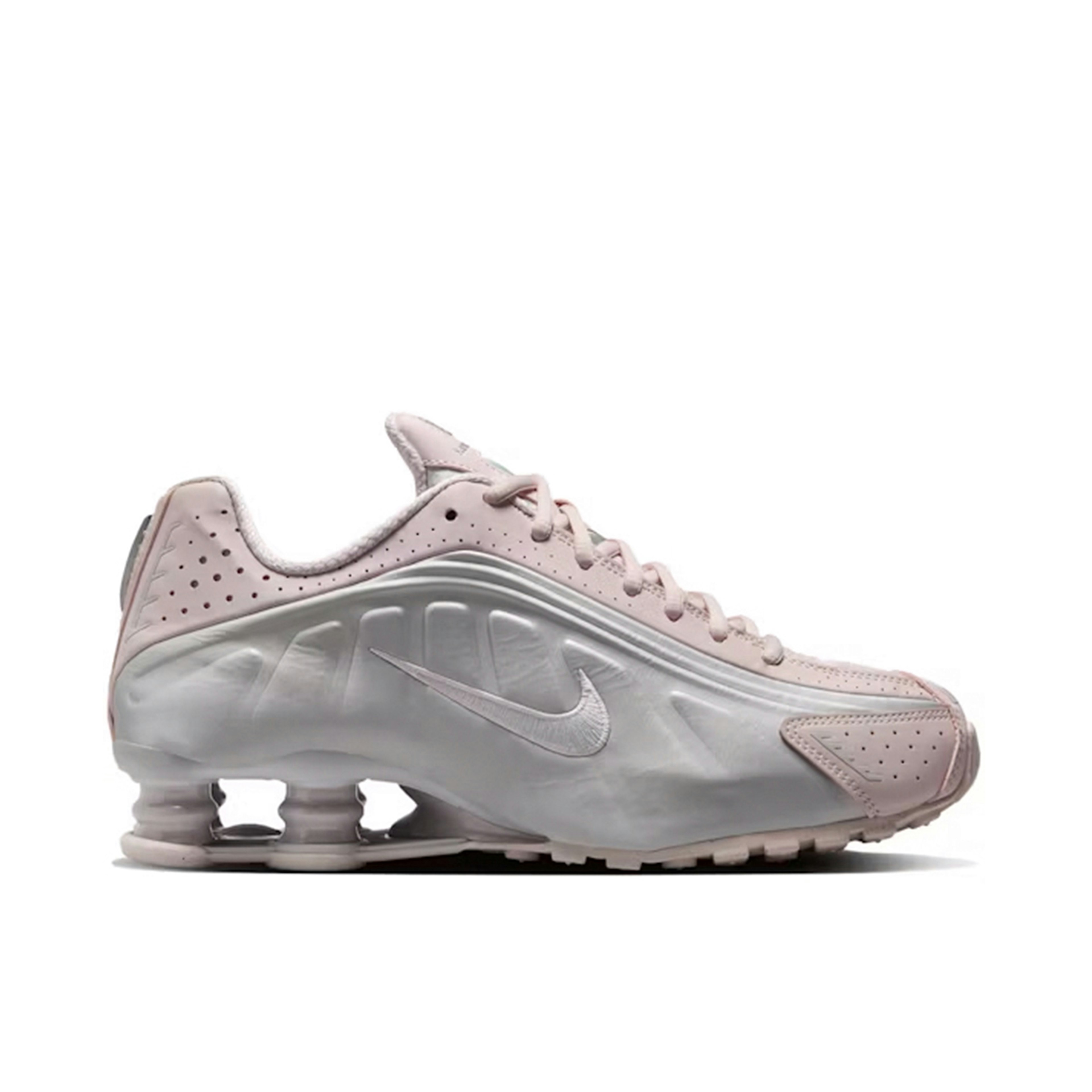 Nike Shox R4 Barely Rose Metallic Platinum Womens