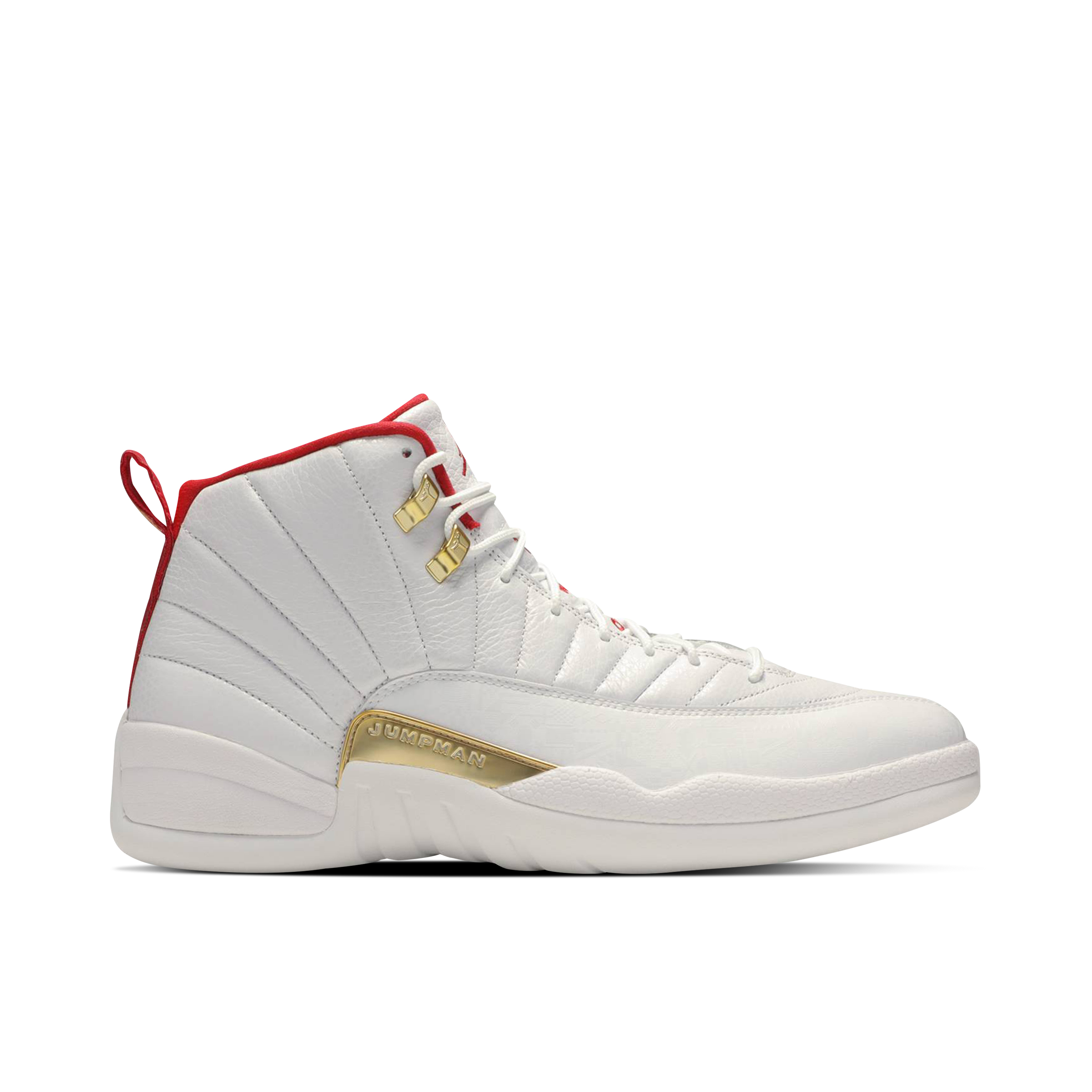 Jordan 12 red white best sale