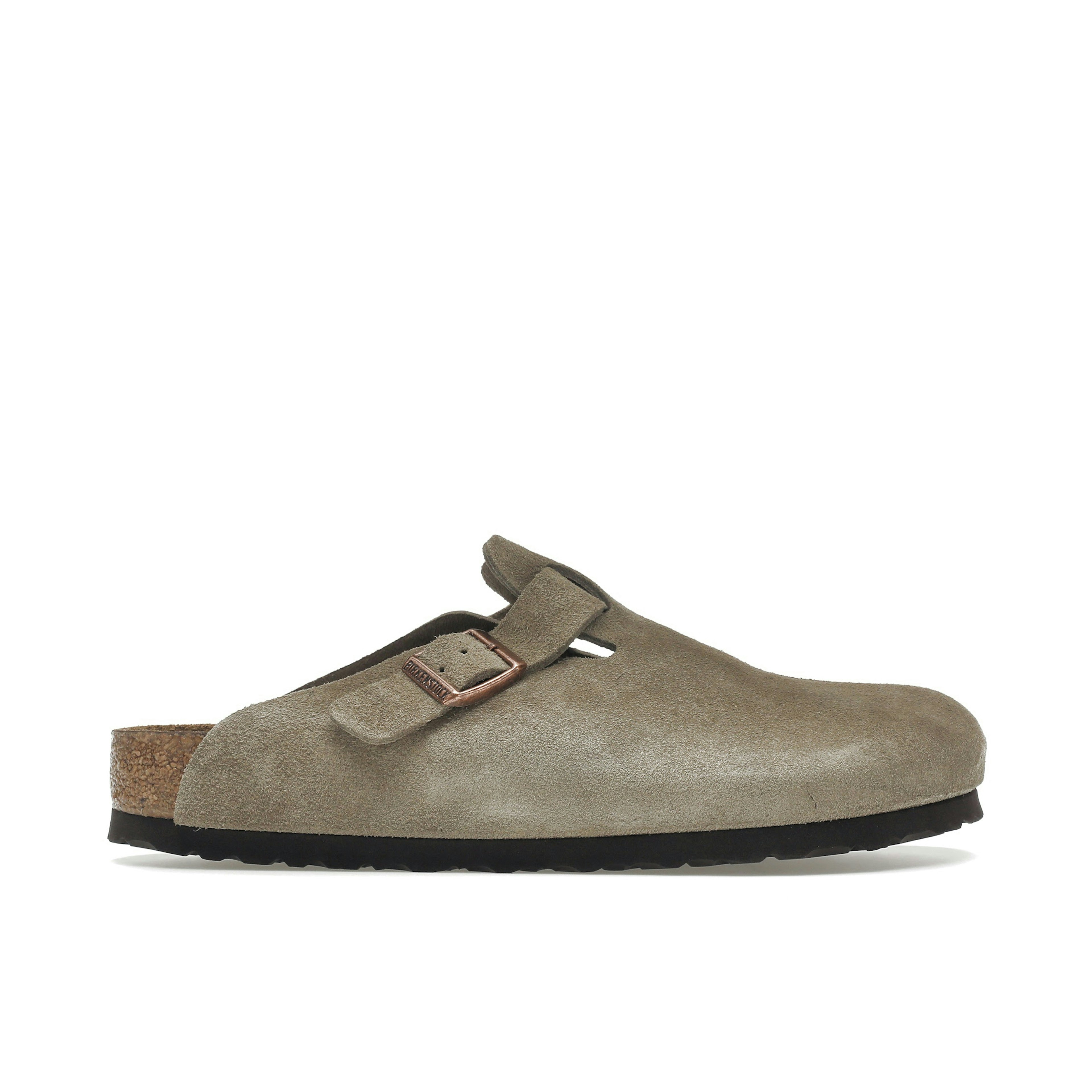 Birkenstock Boston Soft Footbed Suede Taupe