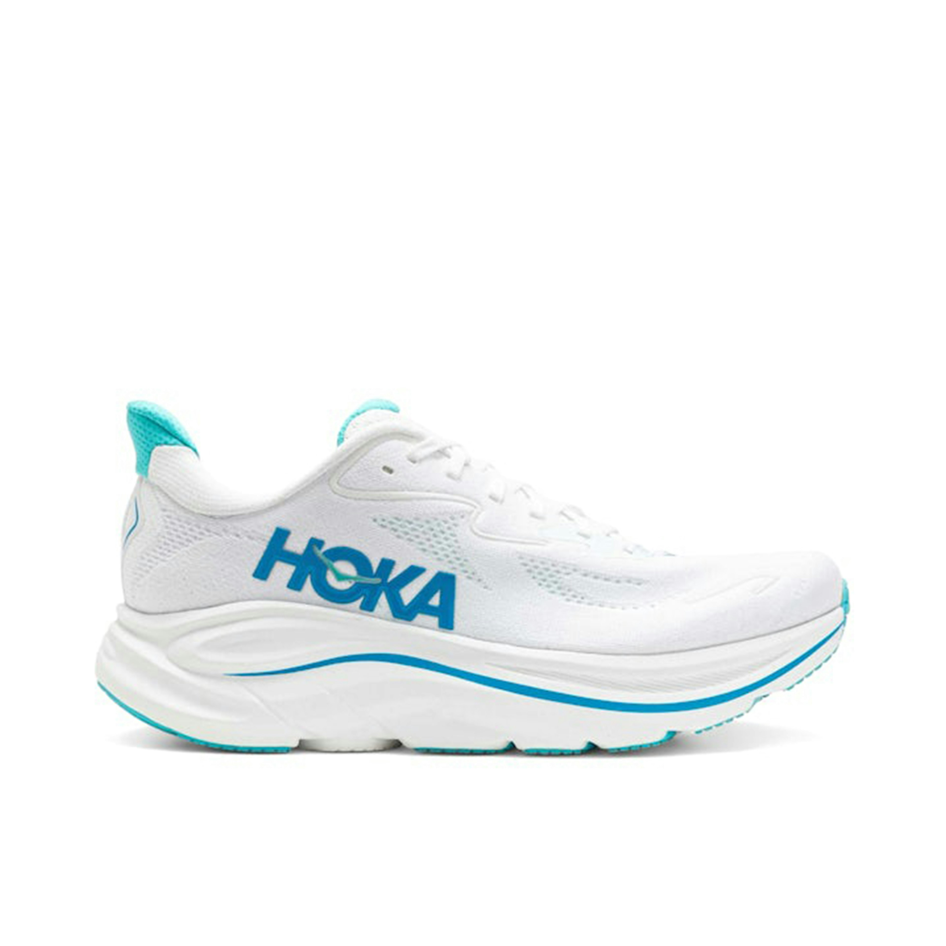 Hoka One One Clifton 10 White Skyward Blue