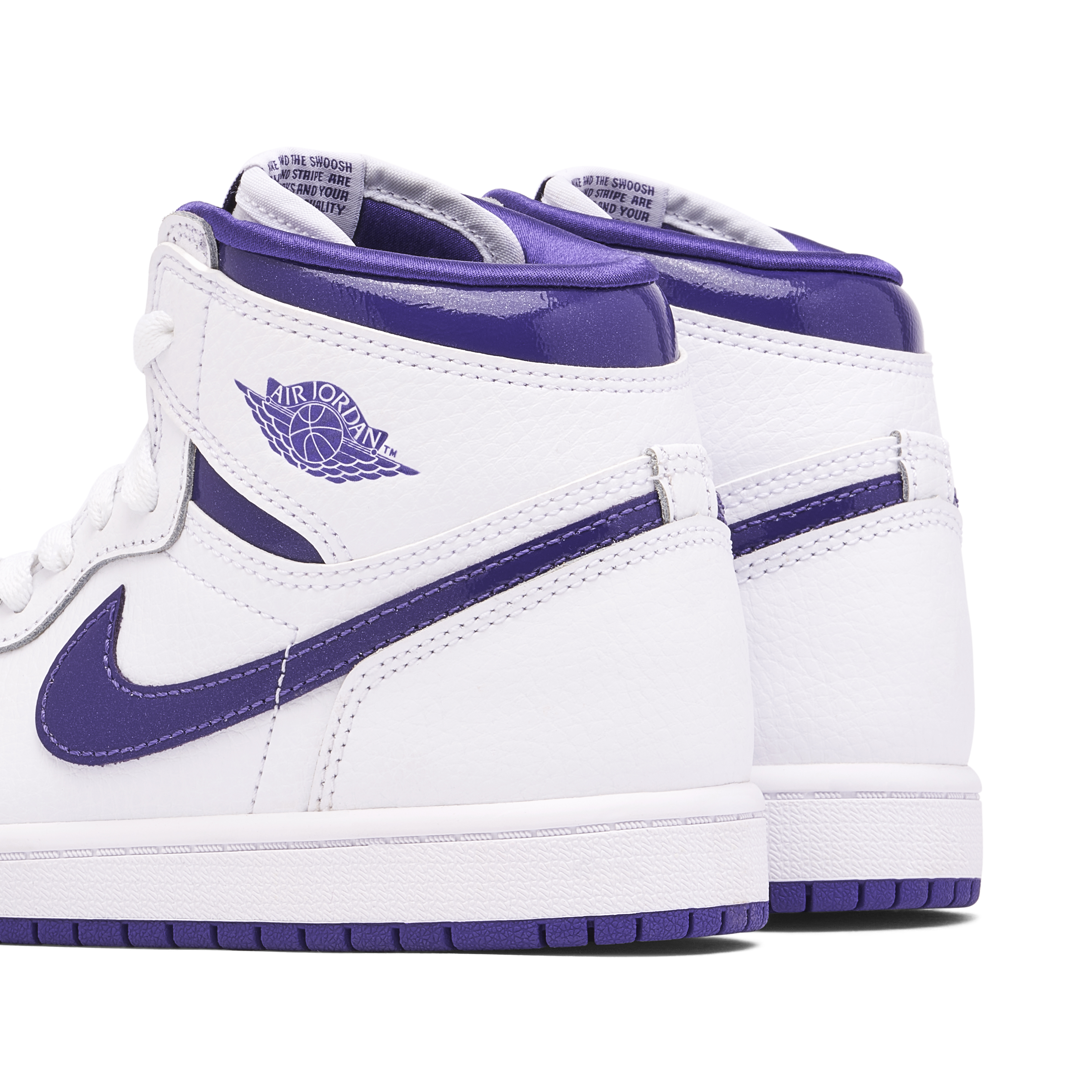 Air Jordan 1 Retro High Court Purple 2021 PS CU0449 151 Laced