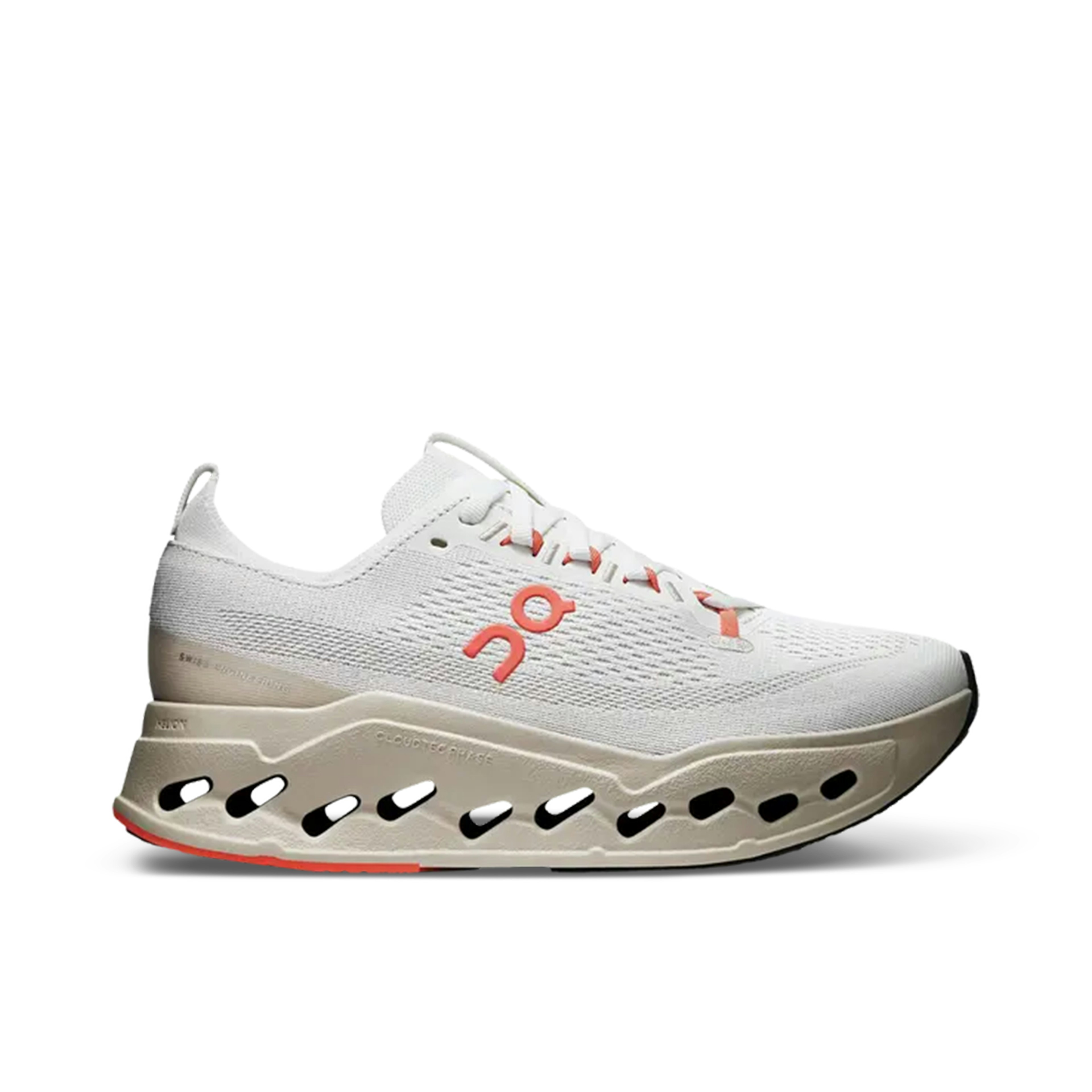 On Running Cloudsurfer Max Ivory Salmon Womens