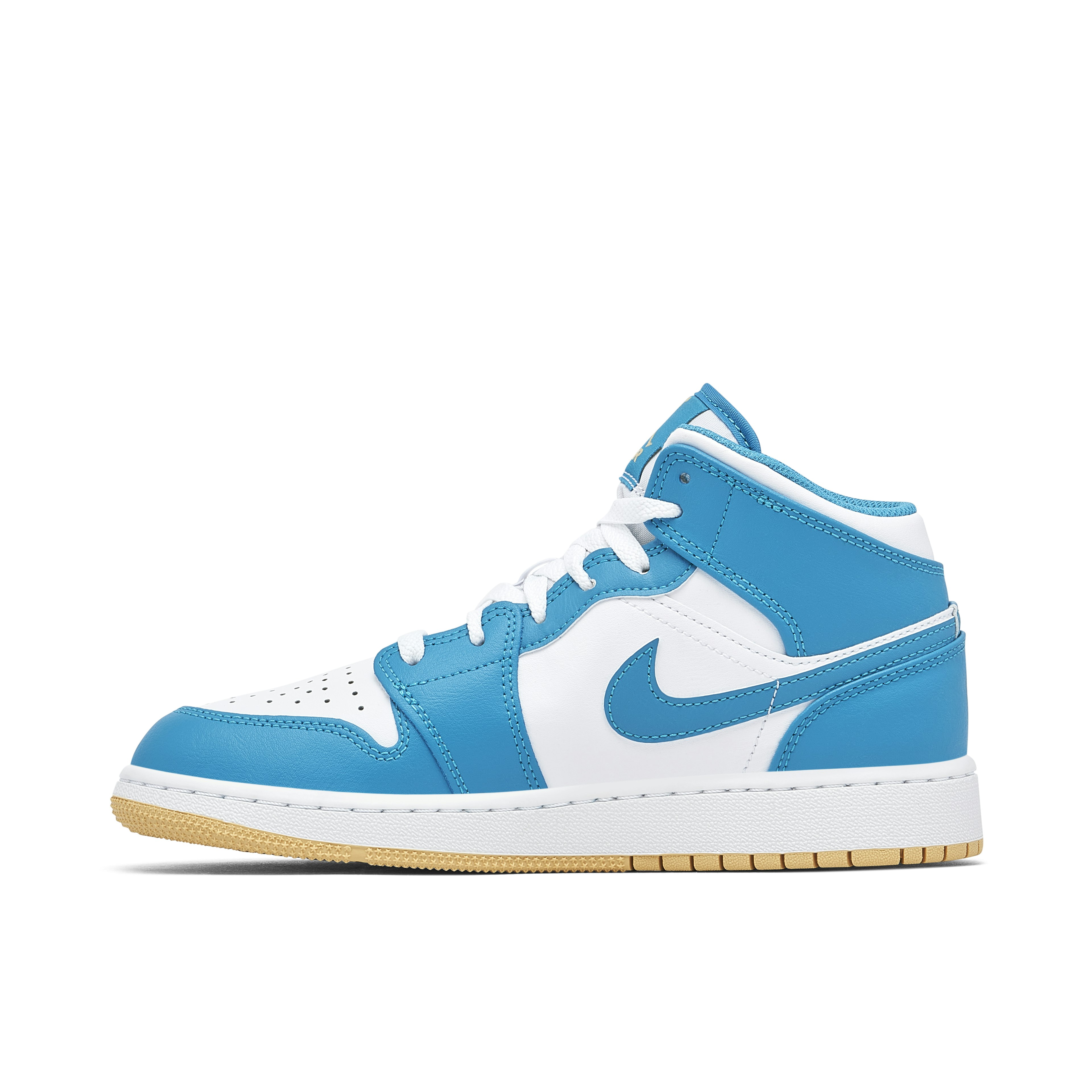 Air Jordan 1 Mid White Teal GS