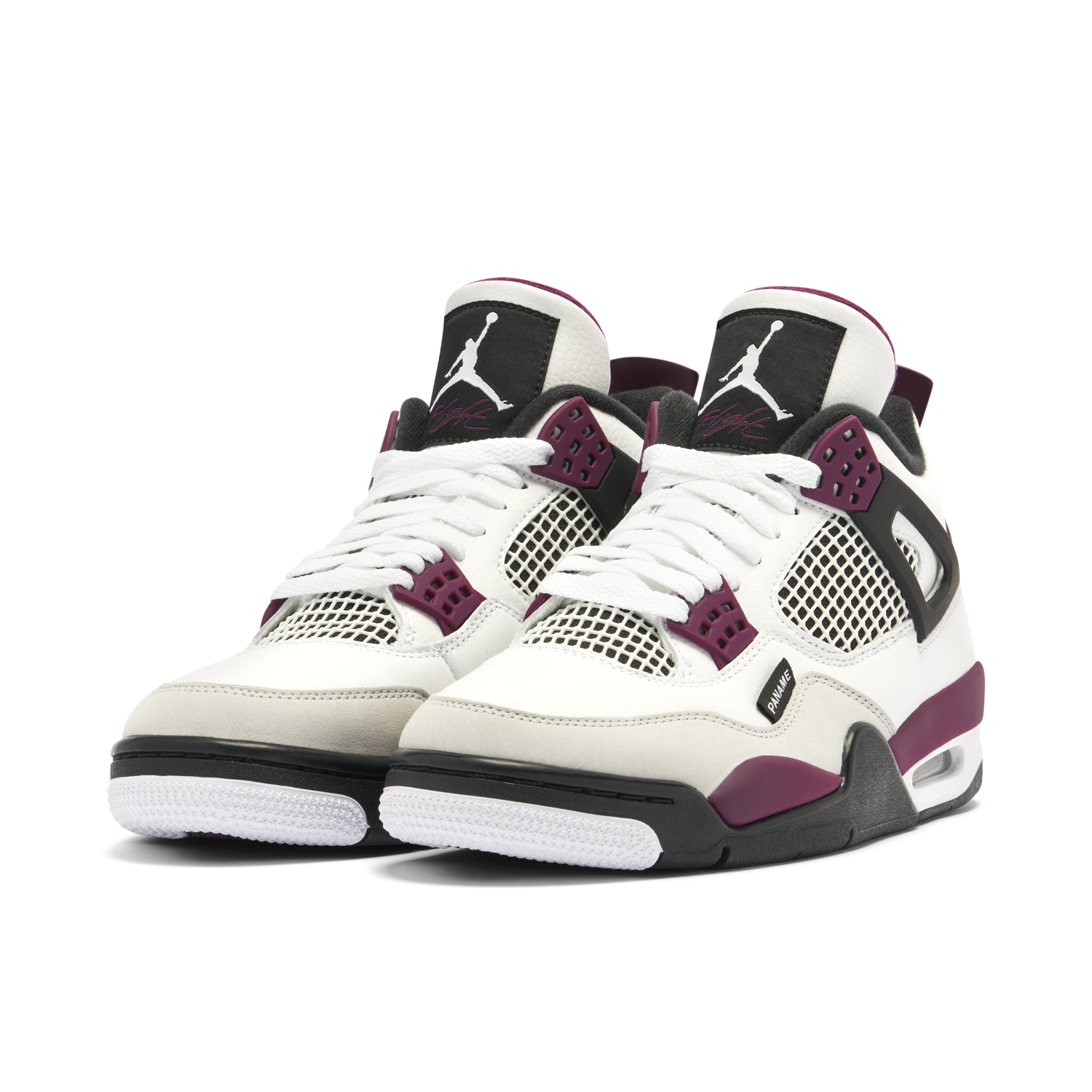 Air Jordan 4 x PSG White Neutral Grey Bordeaux