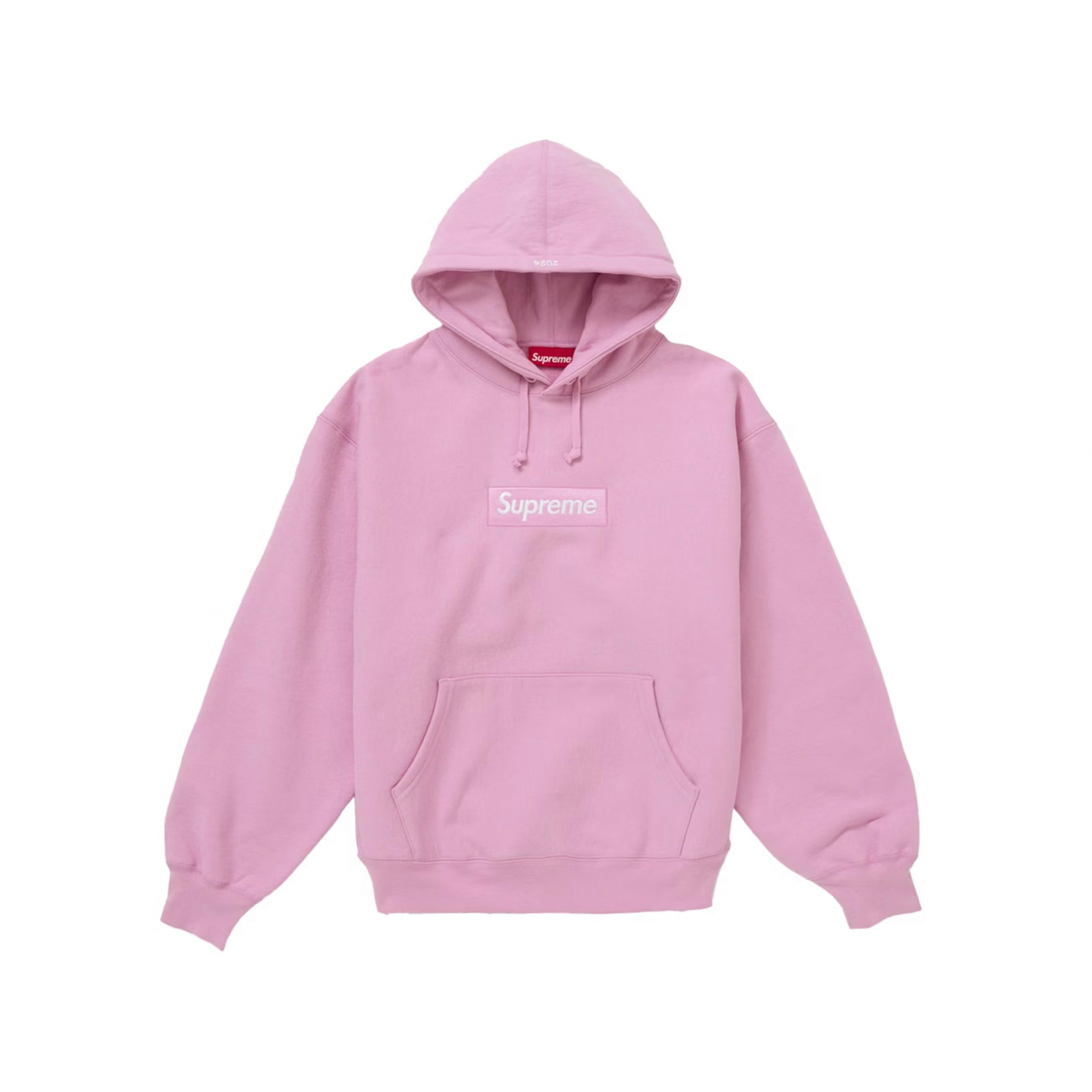 Supreme Box Logo Hooded Sweatshirt Pink