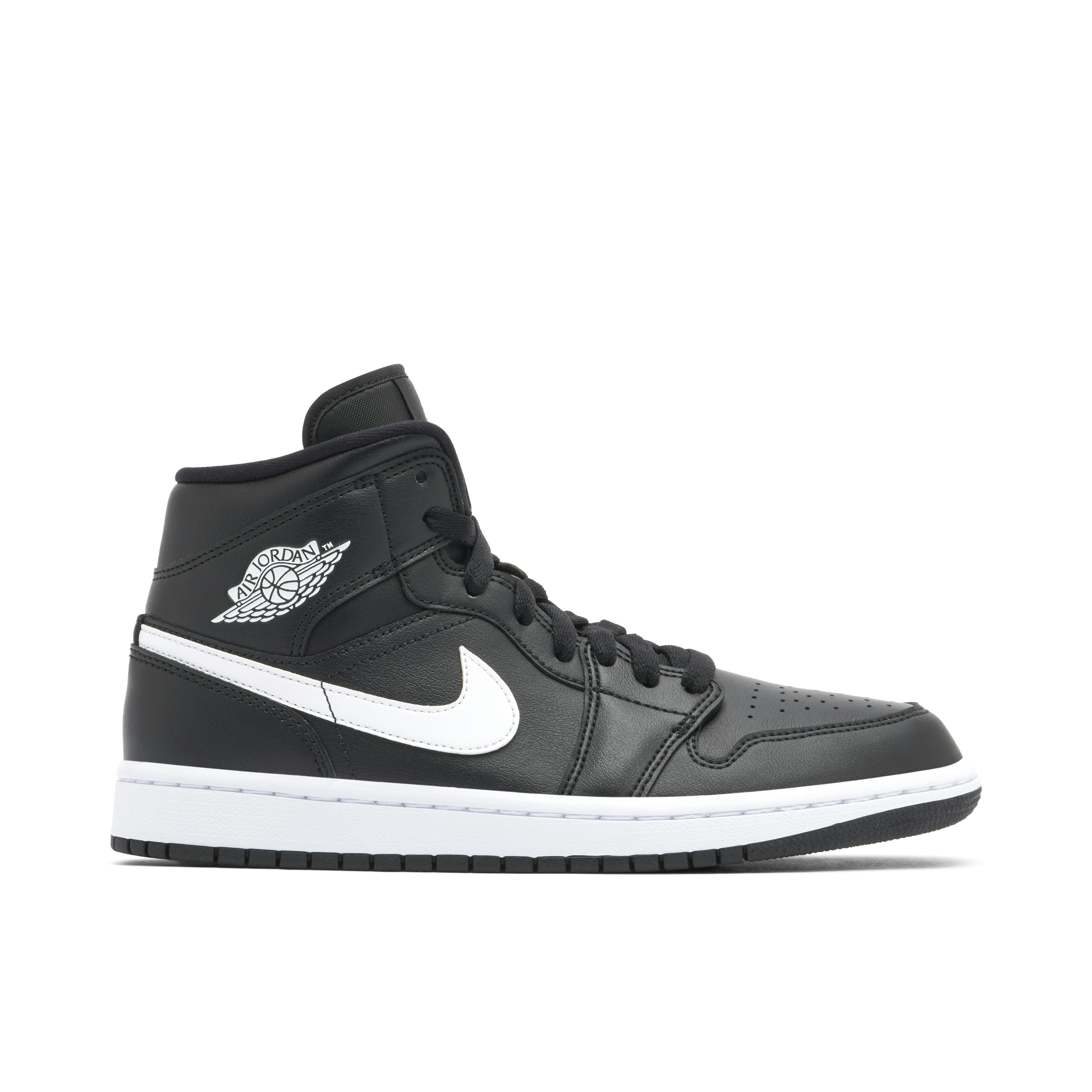 Jordan 1 Mid Black White Womens