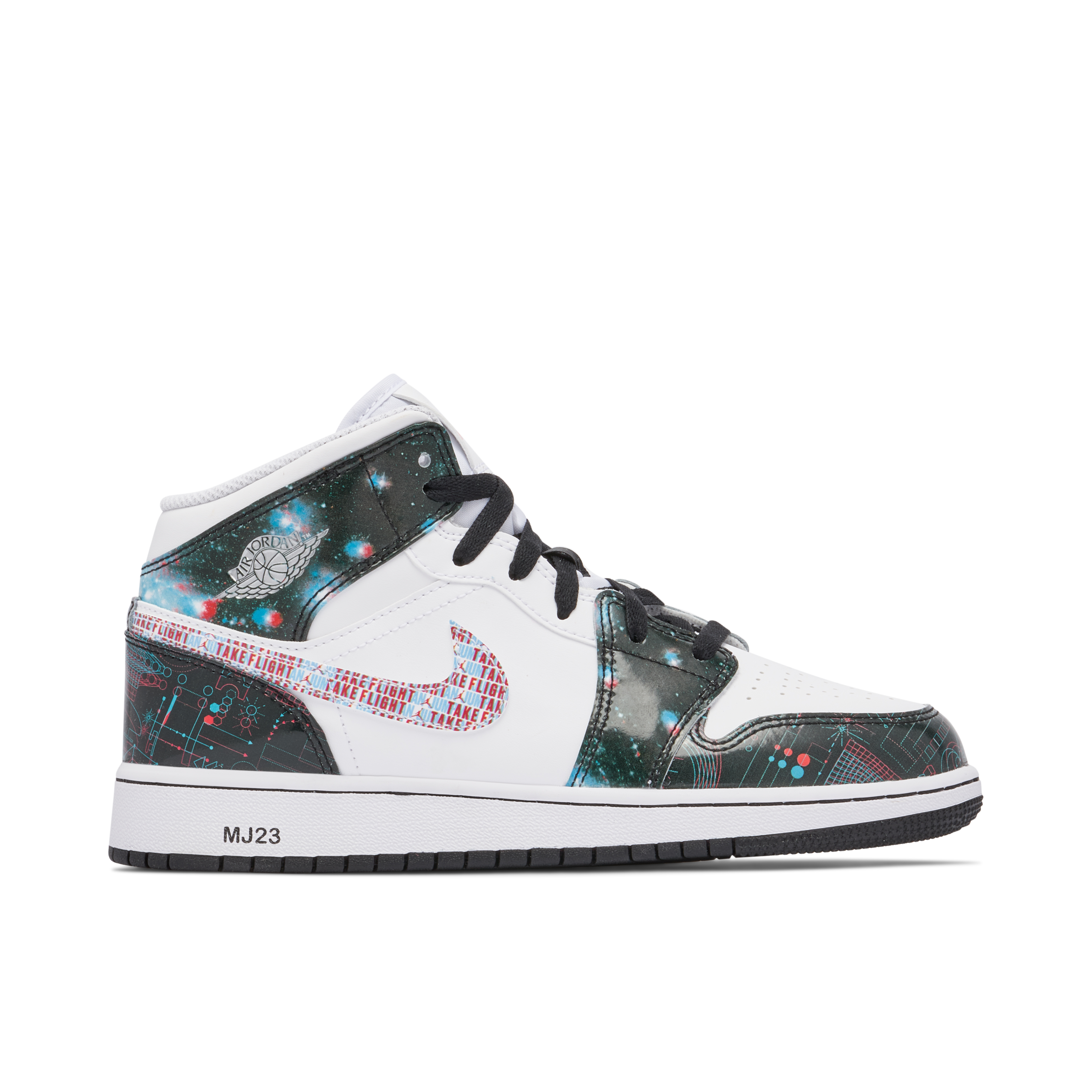 Jordan 1 mid hotsell take flight galaxy space shoes 3.5 youth