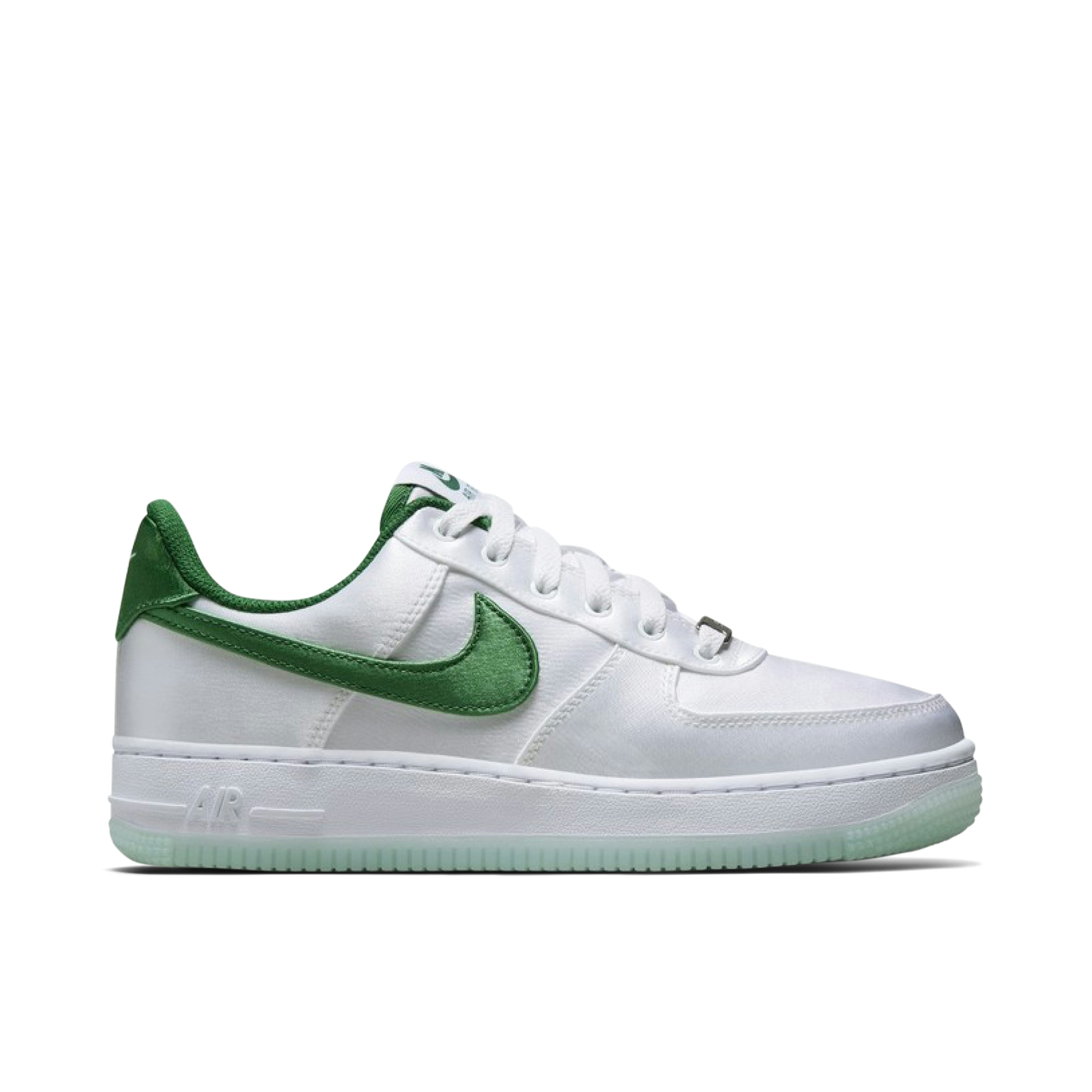 Nike Womens WMNS AF1 Pixel SE Leopard Print Low '07 Satin White Green Damen