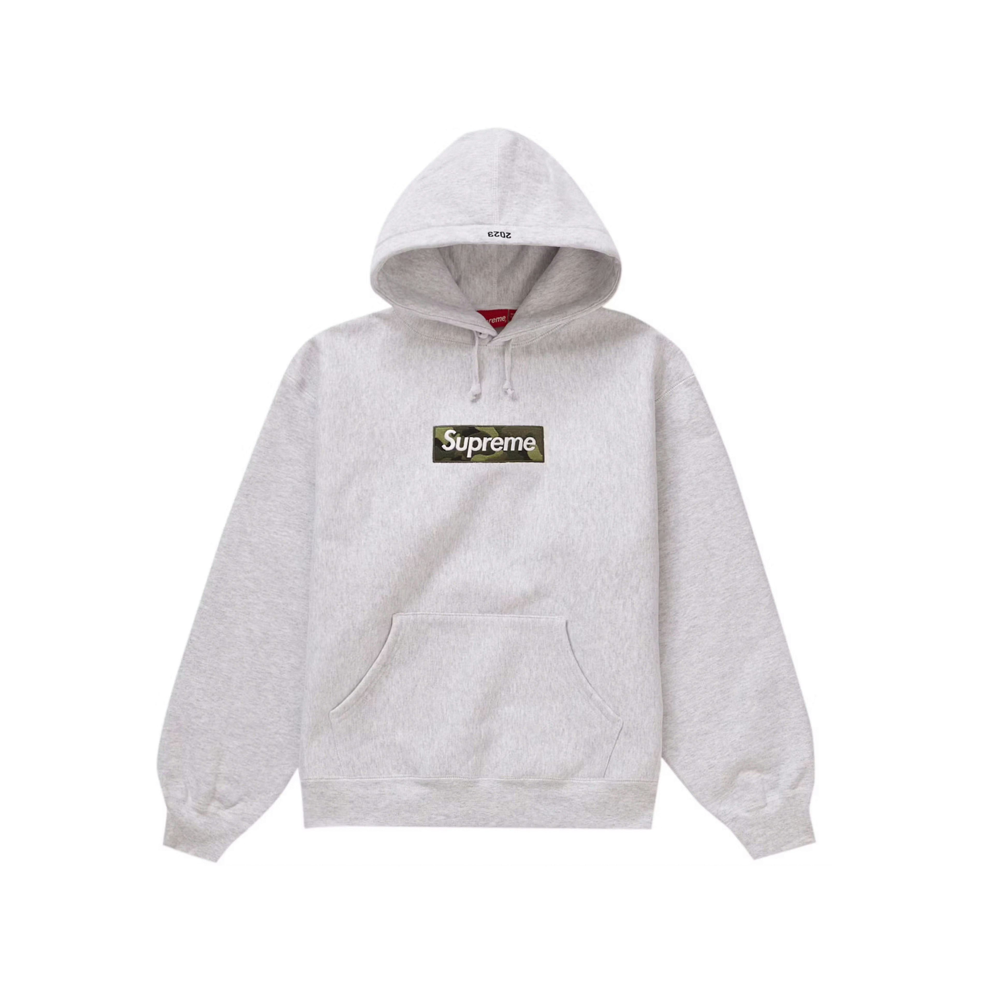 Supreme Box Logo Hooded Sweatshirt (FW23) Ash Grey