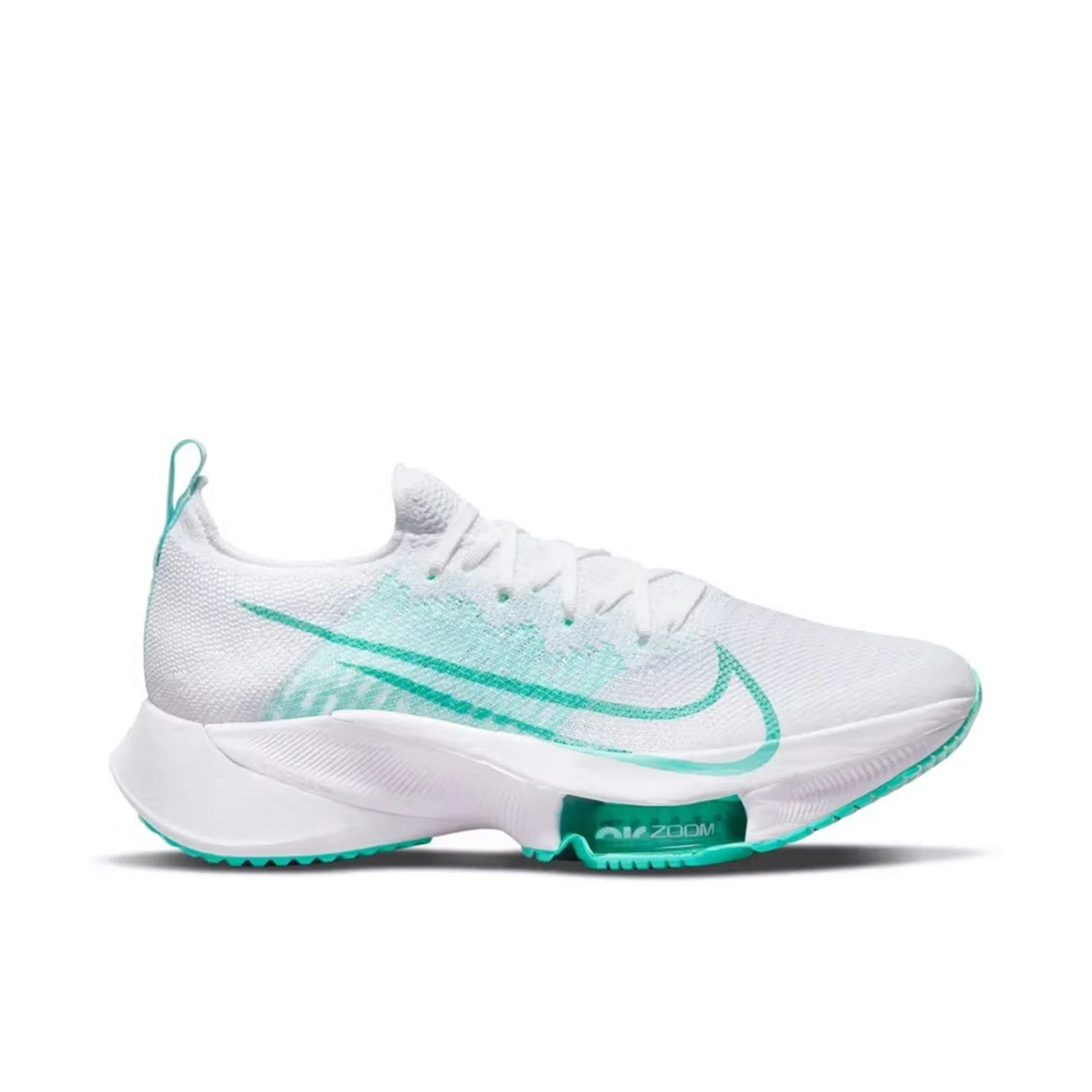 Nike Air Zoom Tempo Next% Flyknit White Turquoise Womens
