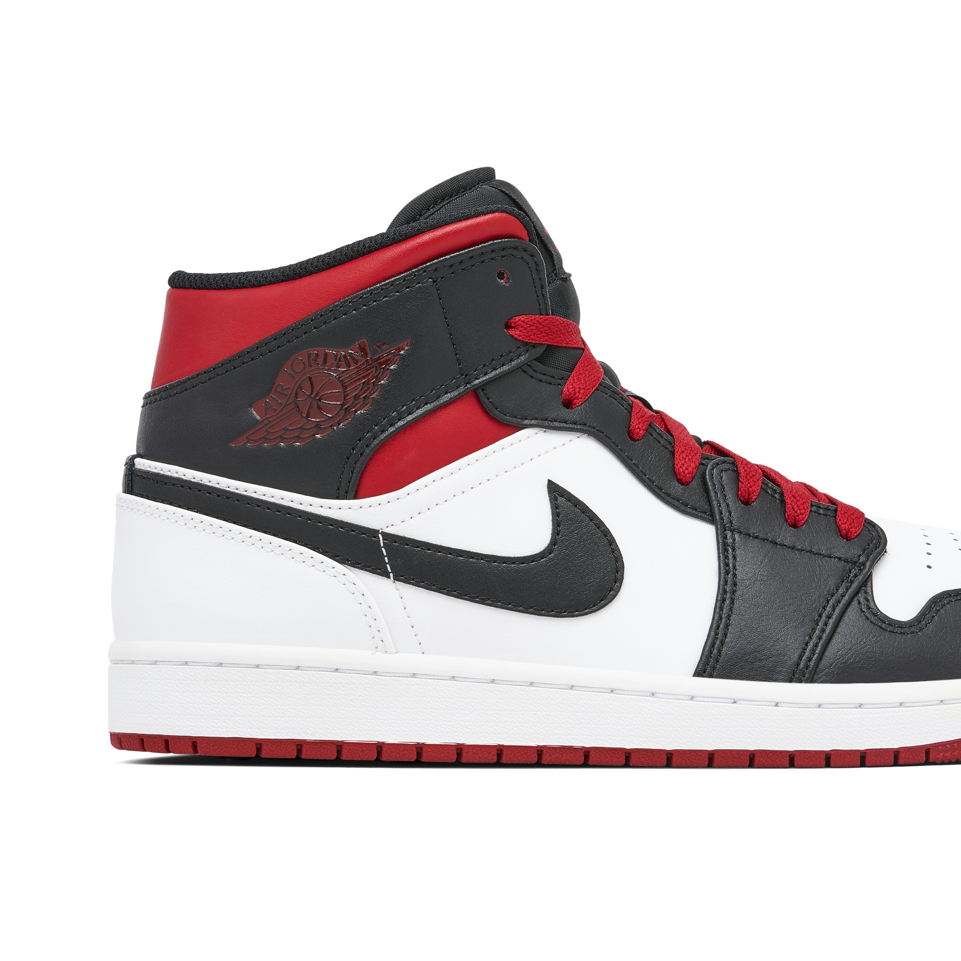 Air Jordan 1 Mid Gym Red Black Toe