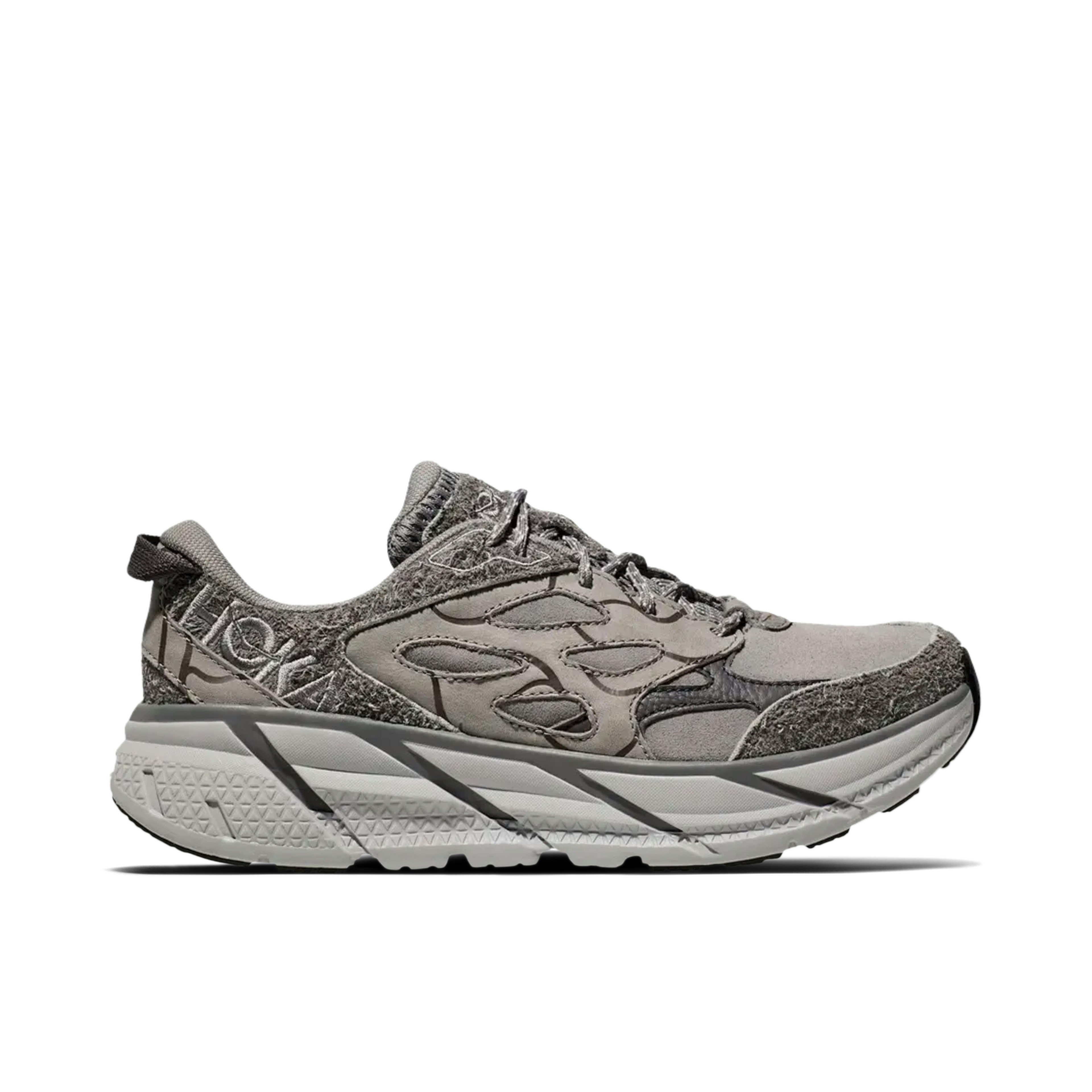 Hoka One One Clifton L Elite Terrain System Galactic Grey