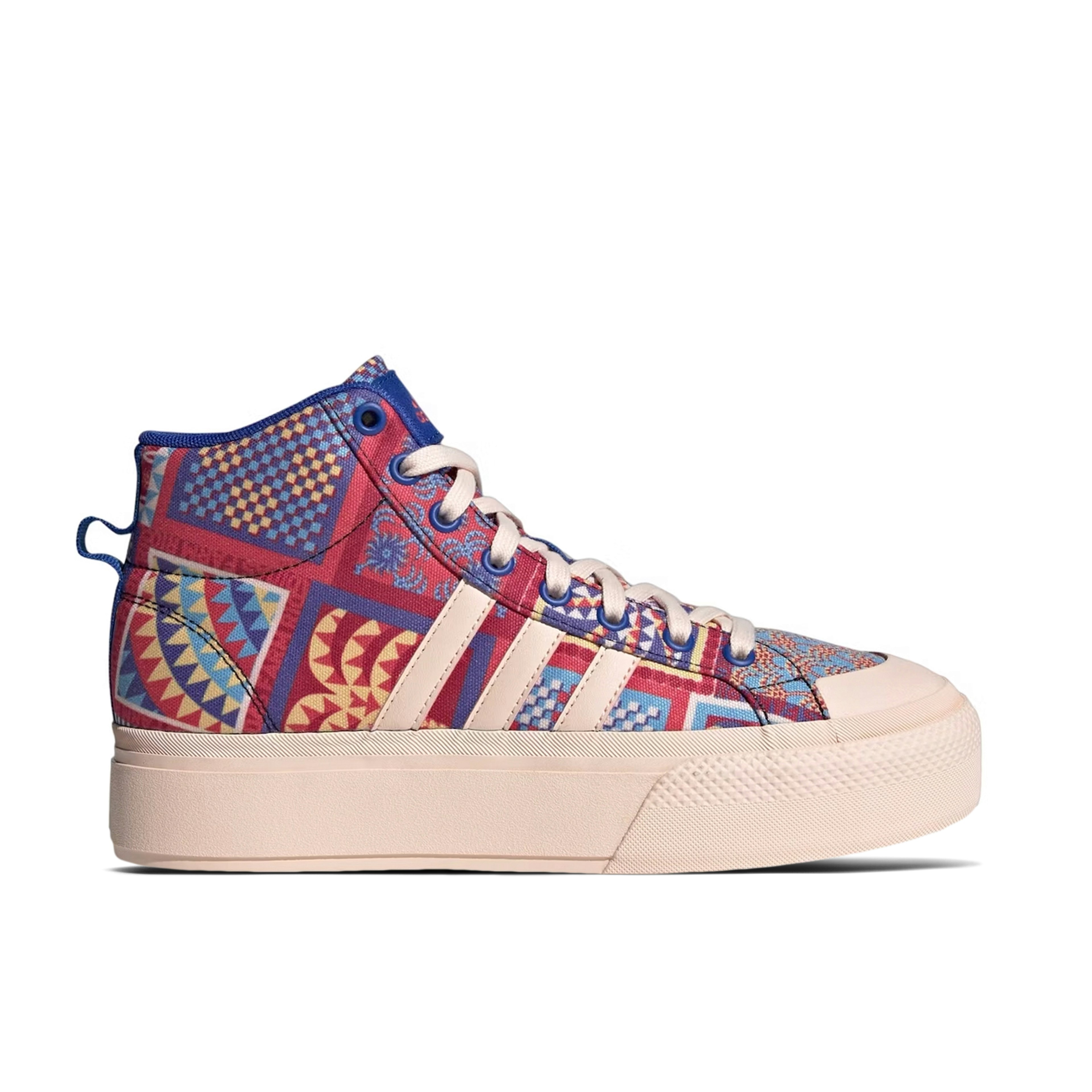Adidas Bravada 2.0 Platform Mid Bliss Orange Bold Blue Womens