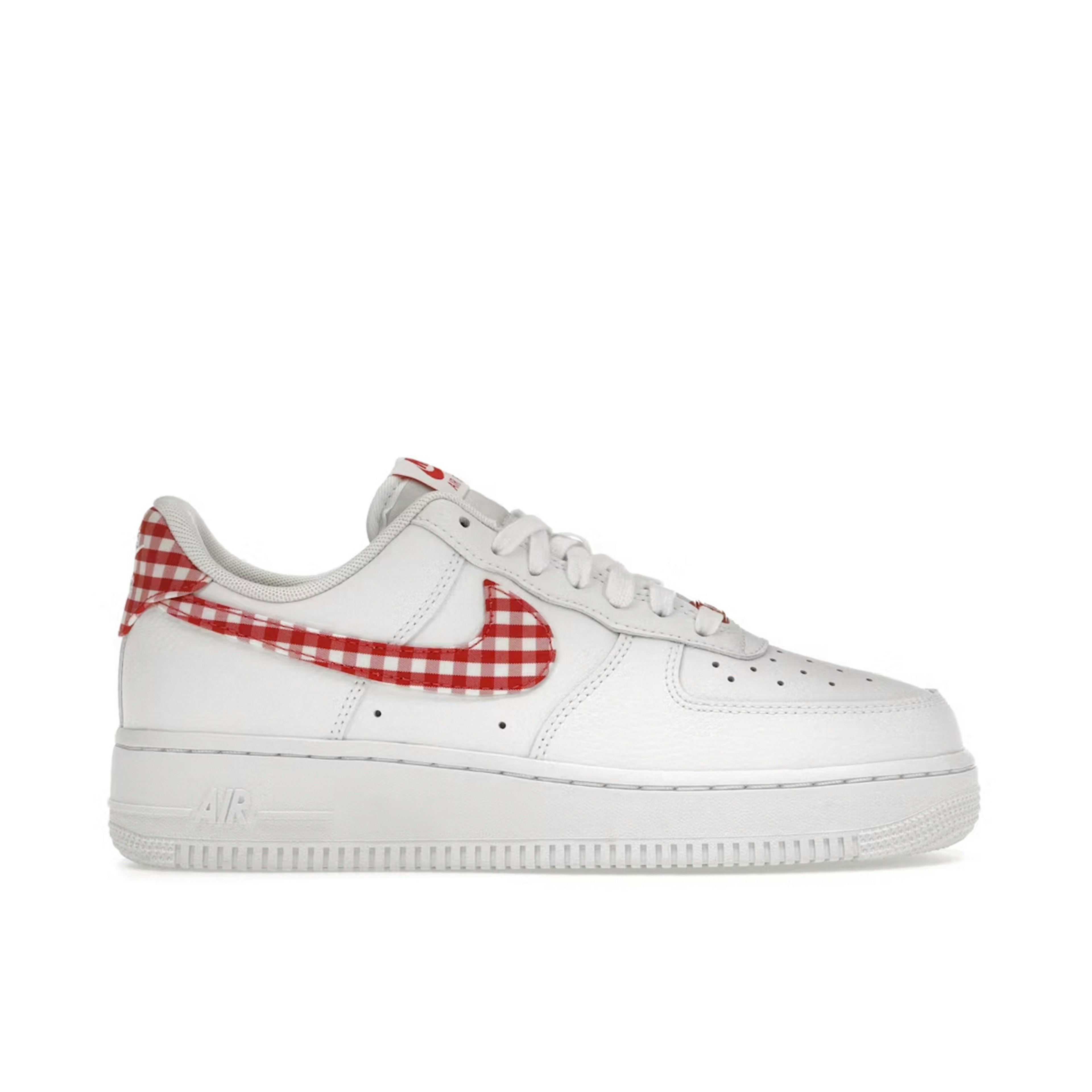 Nike Air Force 1 Low 07 Essential White Mystic Red Gingham Womens